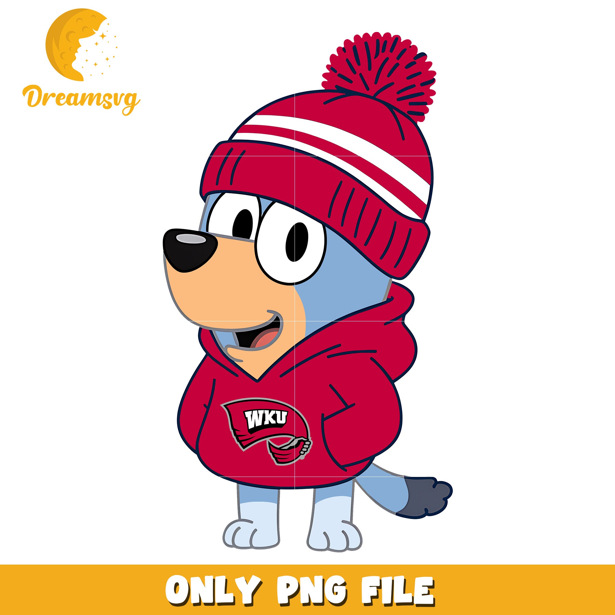 Bluey hoodie logo ncaa team png, Western Kentucky Hilltoppers png