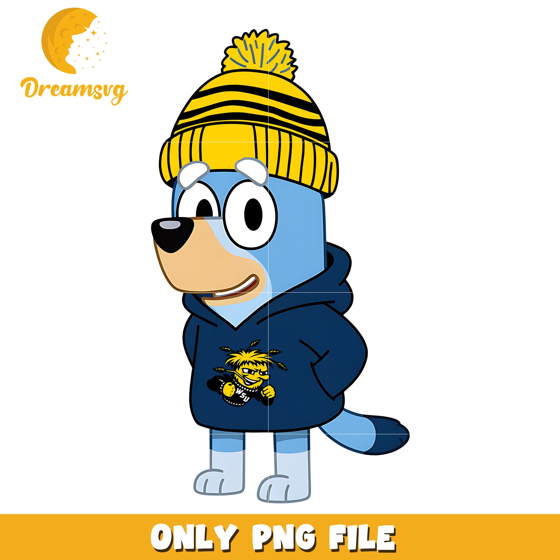 Bluey hoodie logo ncaa team png, Wichita State Shockers png, ncaa png