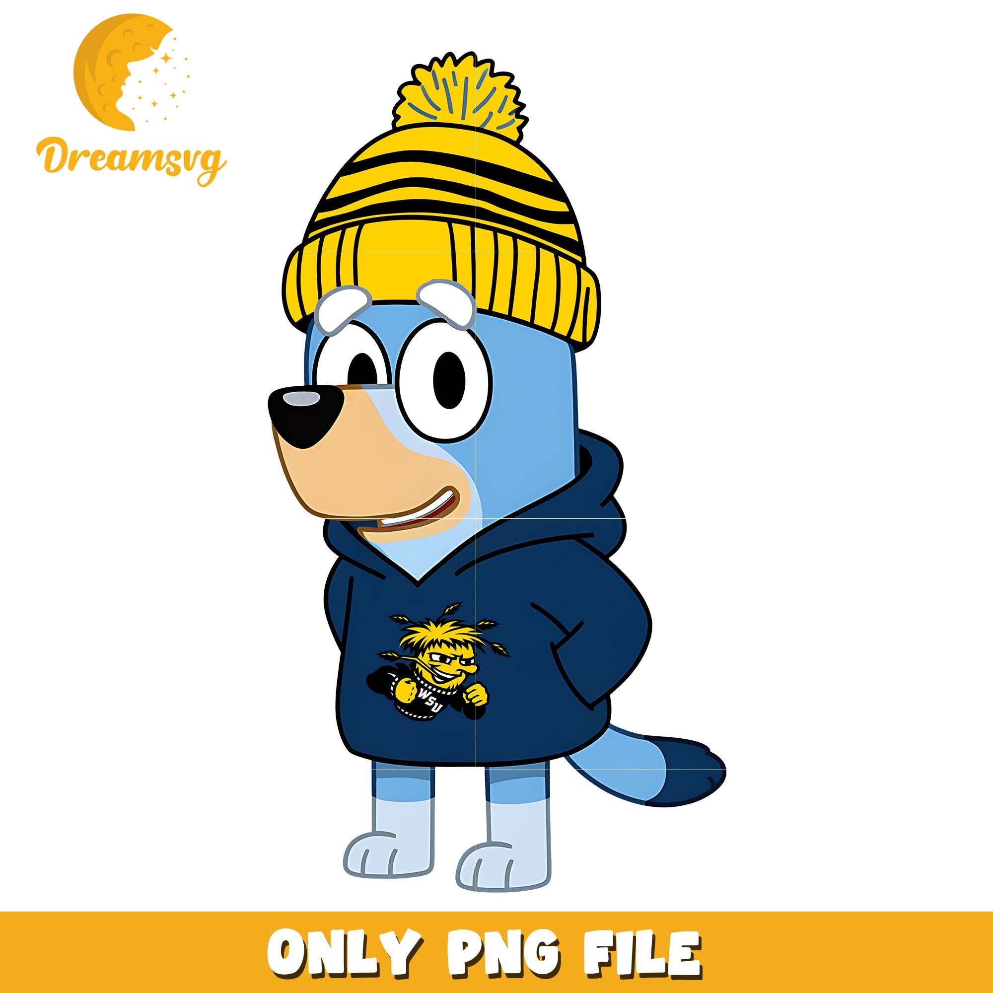Bluey hoodie logo ncaa team png, Wichita State Shockers png, ncaa png