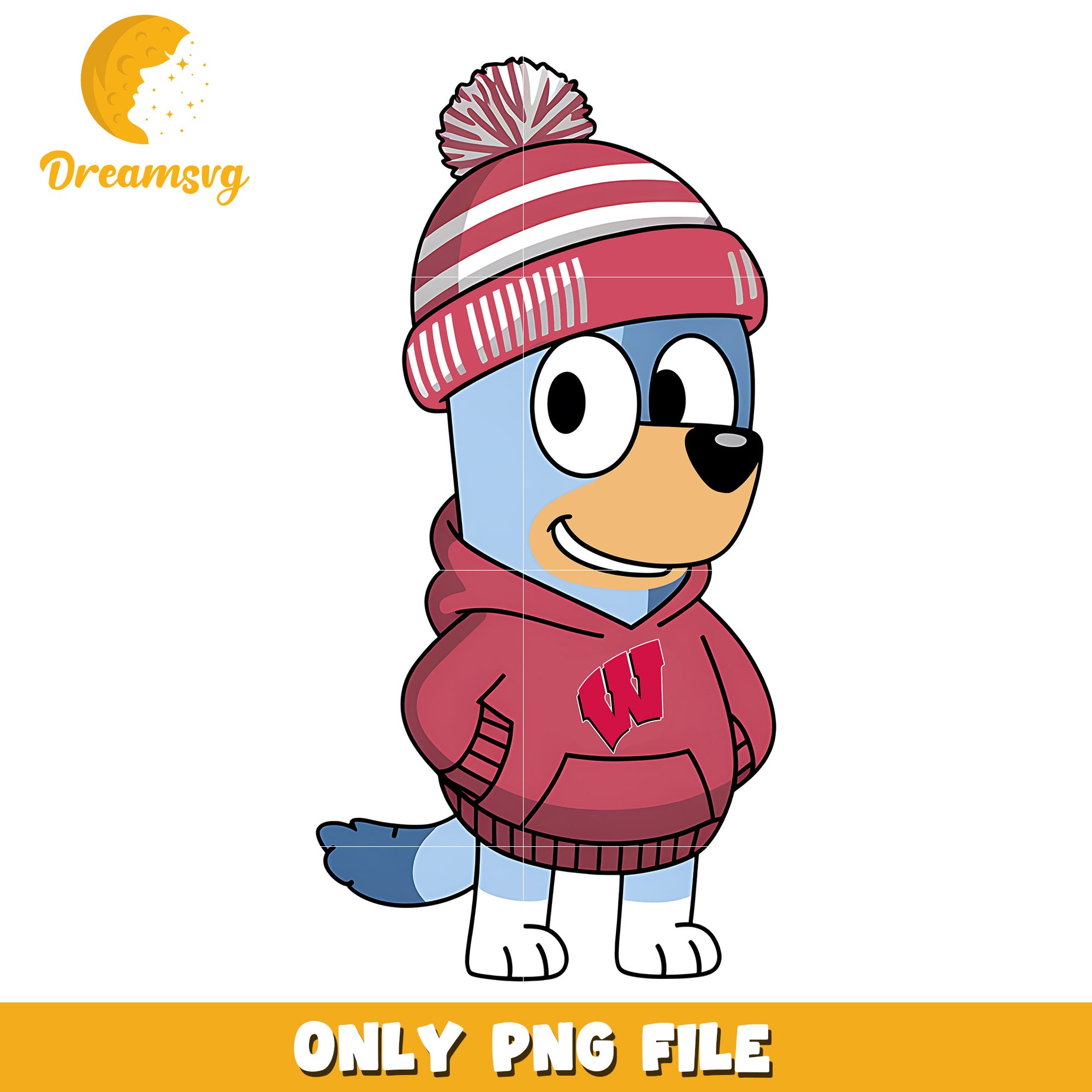 Bluey hoodie logo ncaa team png, Wisconsin Badgers png, ncaa png