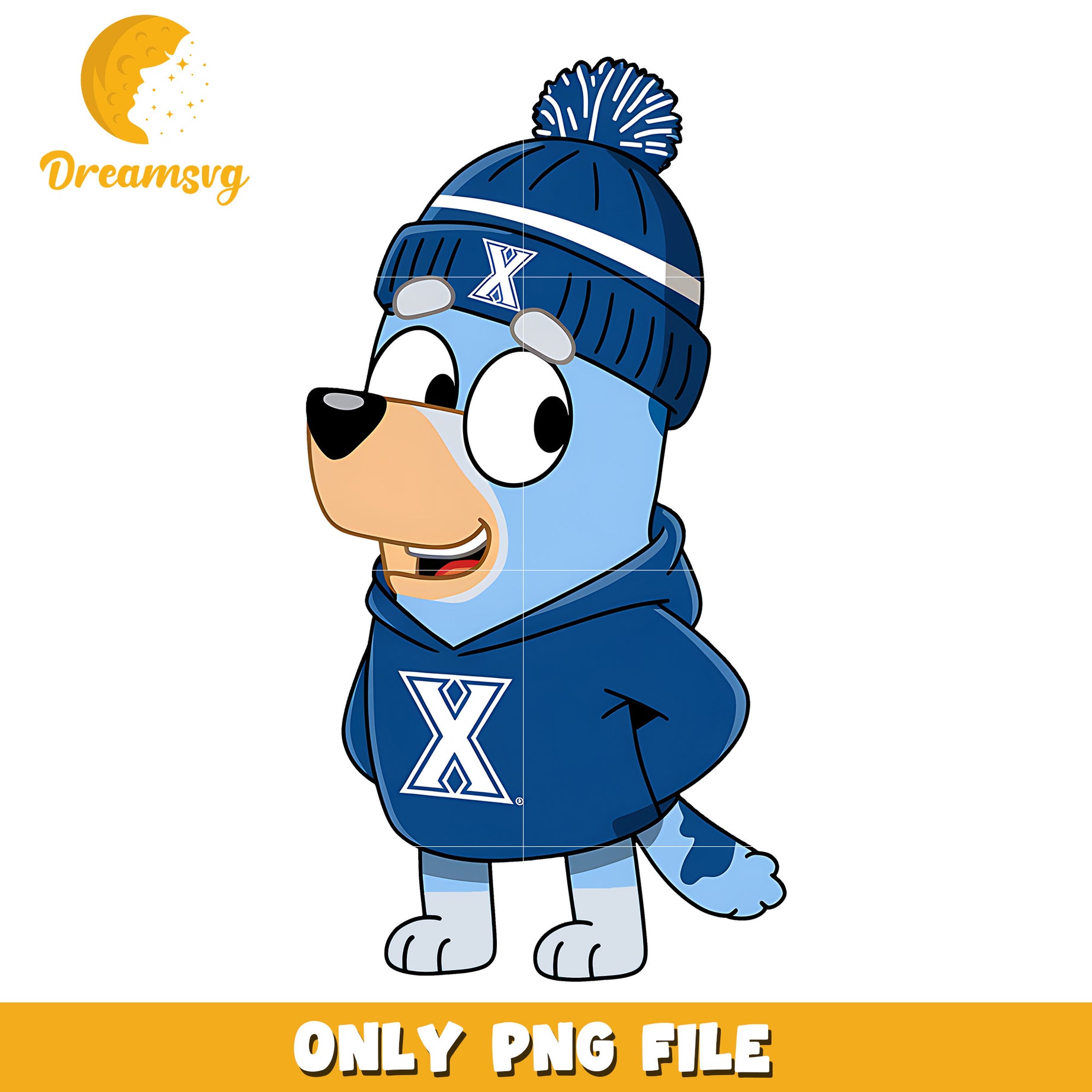 Bluey hoodie logo ncaa team png, Xavier Musketeers png, ncaa png