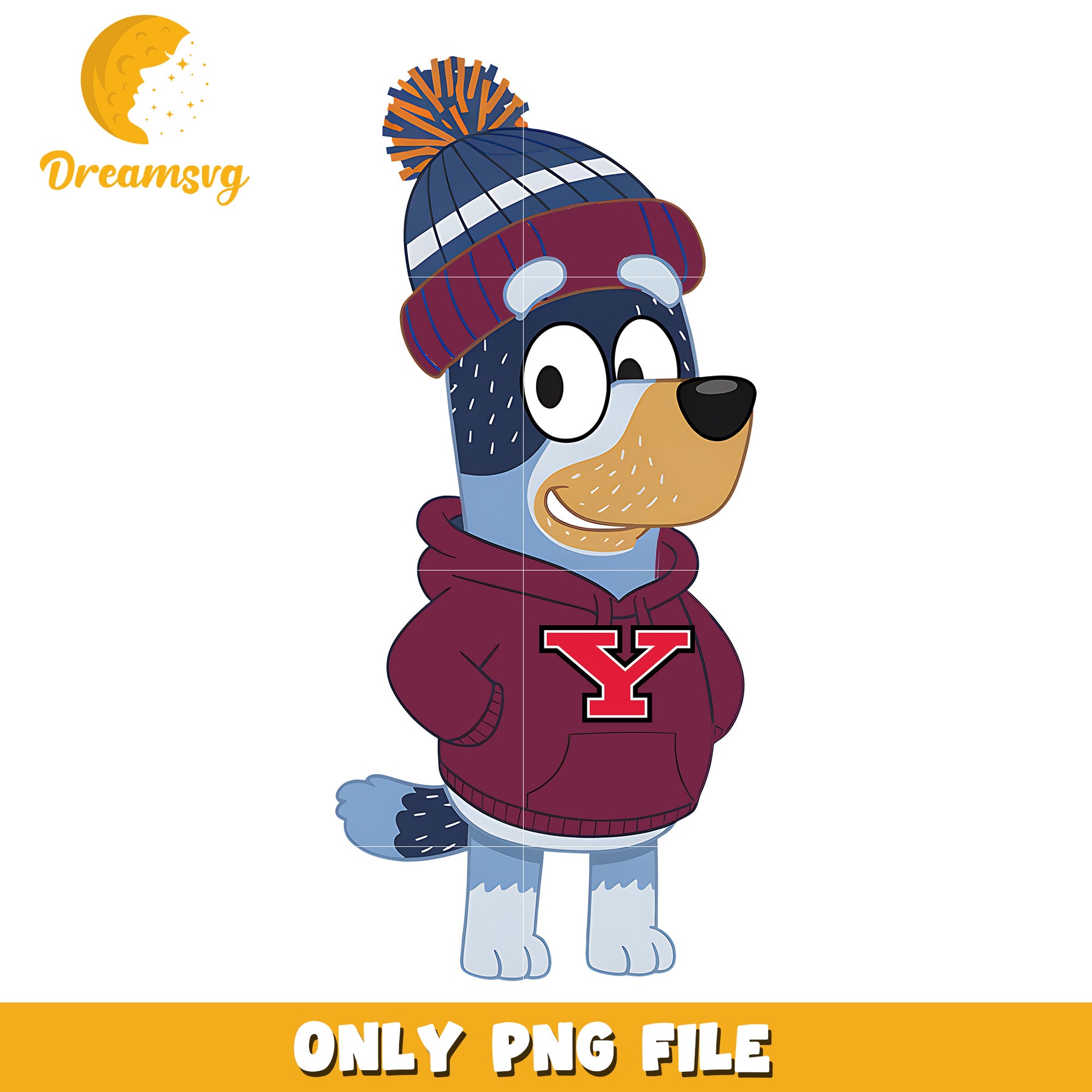 Bluey hoodie logo ncaa team png, Youngstown State Penguins png