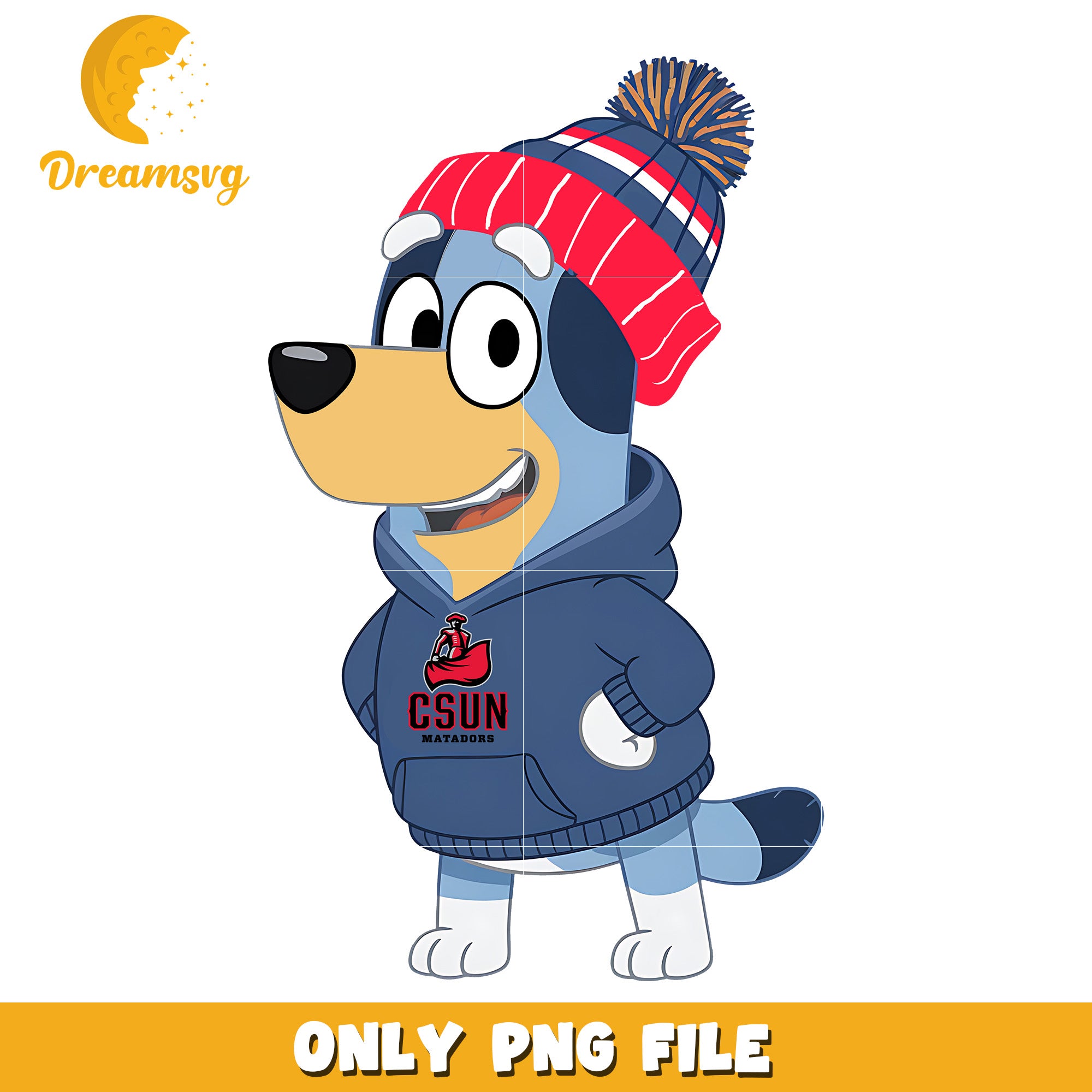 Bluey hoodie logo png, Cal State Northridge Matadors png, ncaa png
