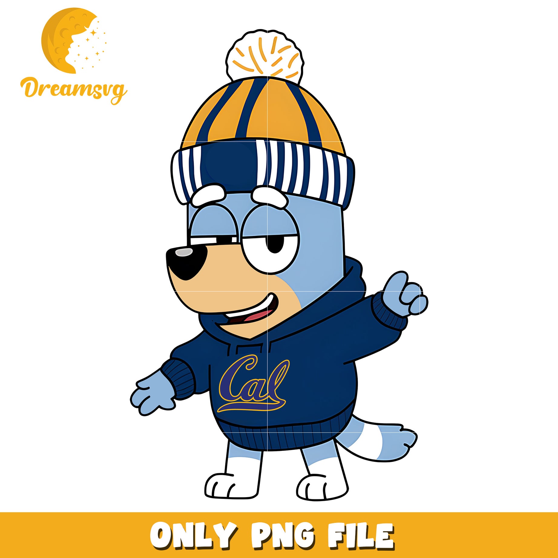 Bluey hoodie logo png, California Golden Bears png, ncaa png