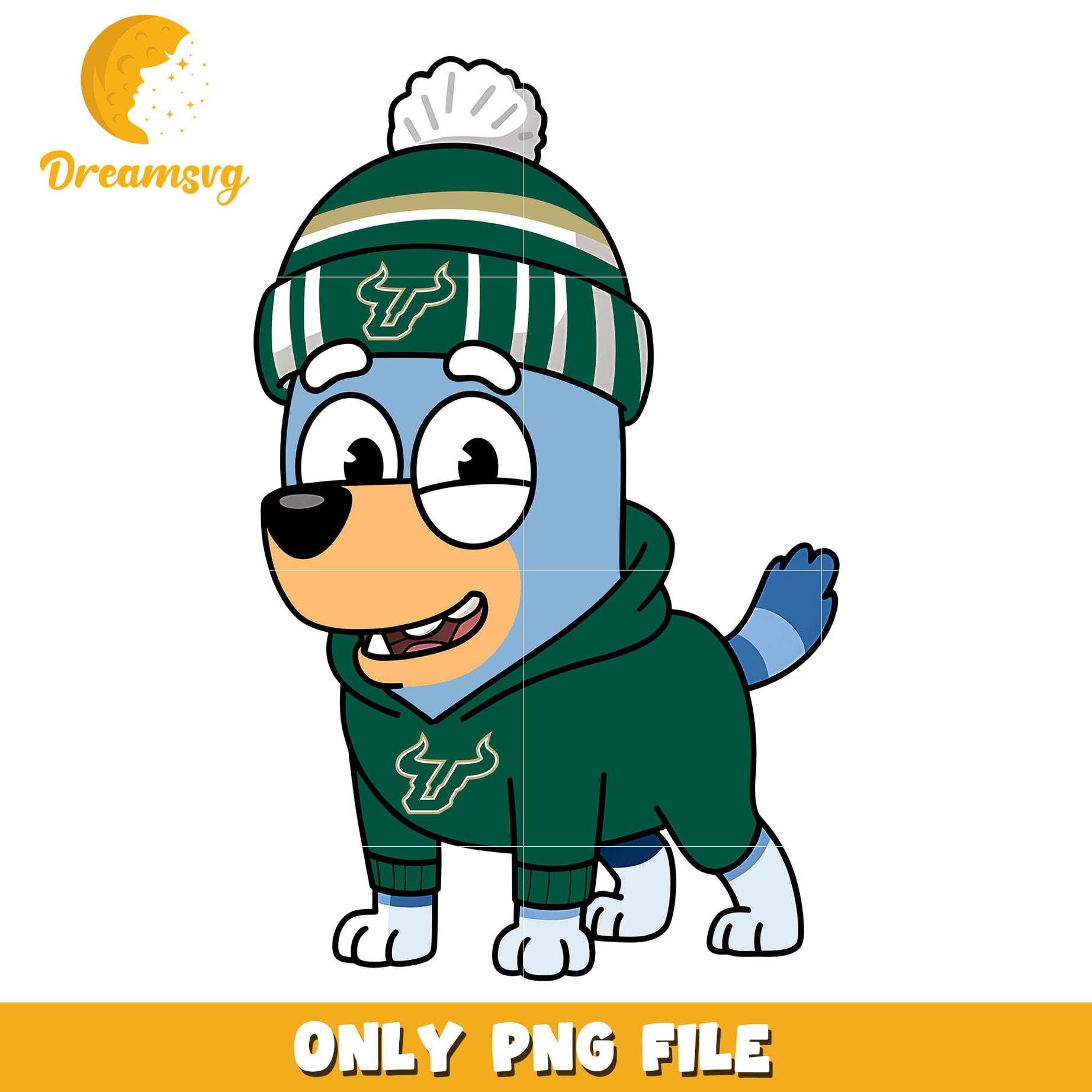 Bluey hoodie logo png, South Florida Bulls png, ncaa png