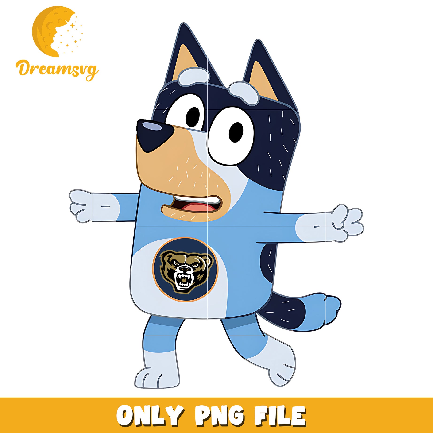 Bluey logo Grizzlies png, Oakland Golden Grizzlies png, ncaa png