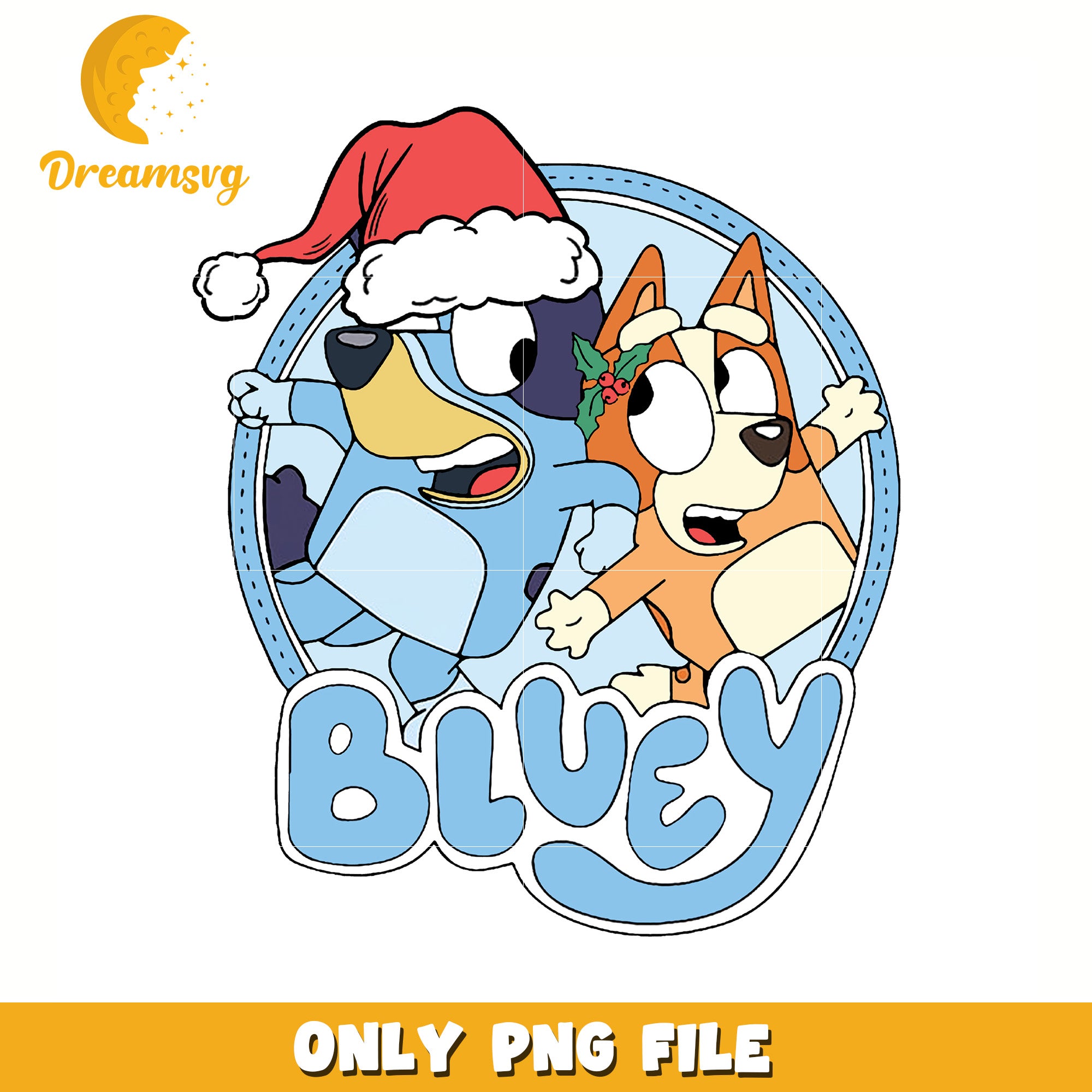 Bluey logo design png, bluey characters png, bluey png