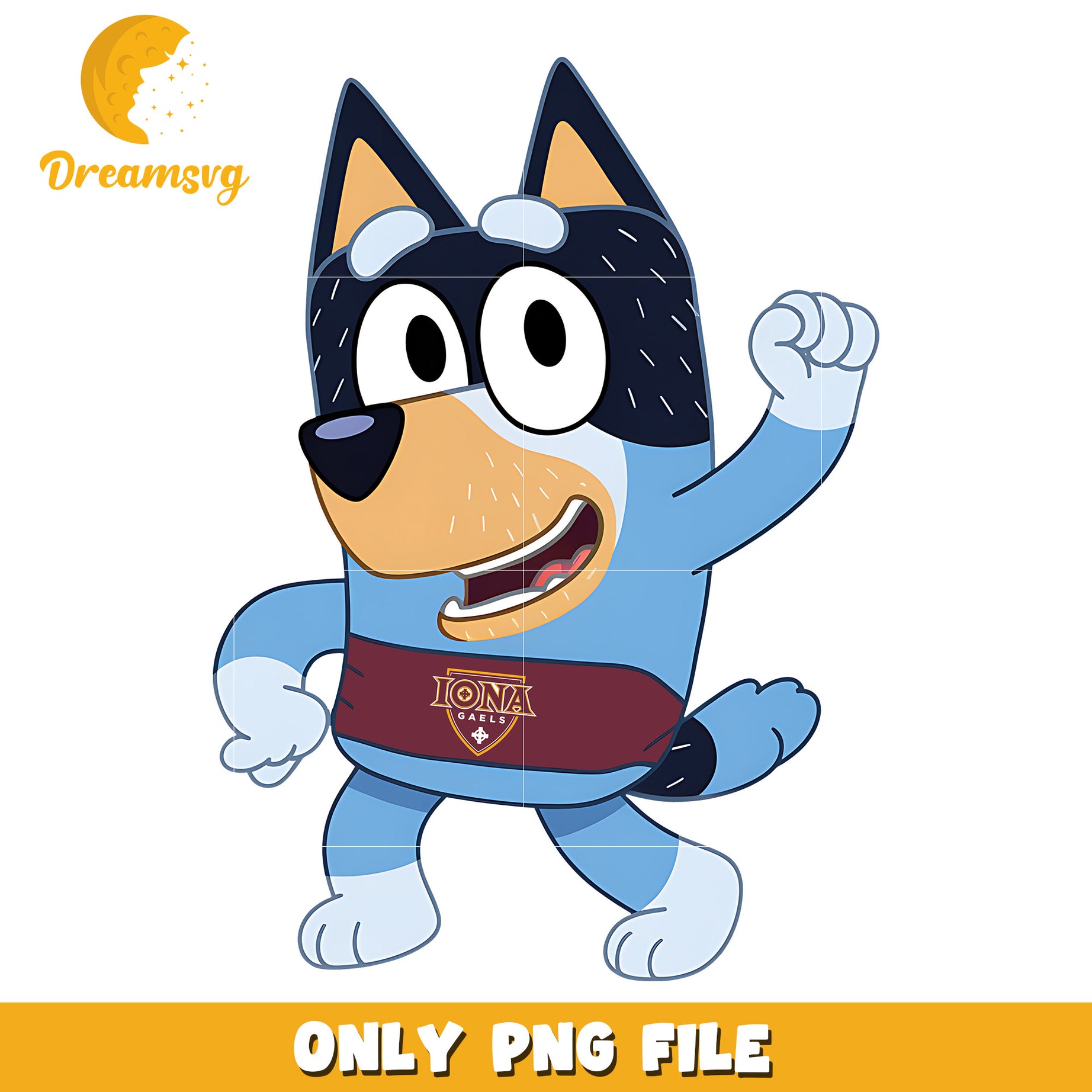 Bluey logo ncaa team png, Iona Gaels png, ncaa png