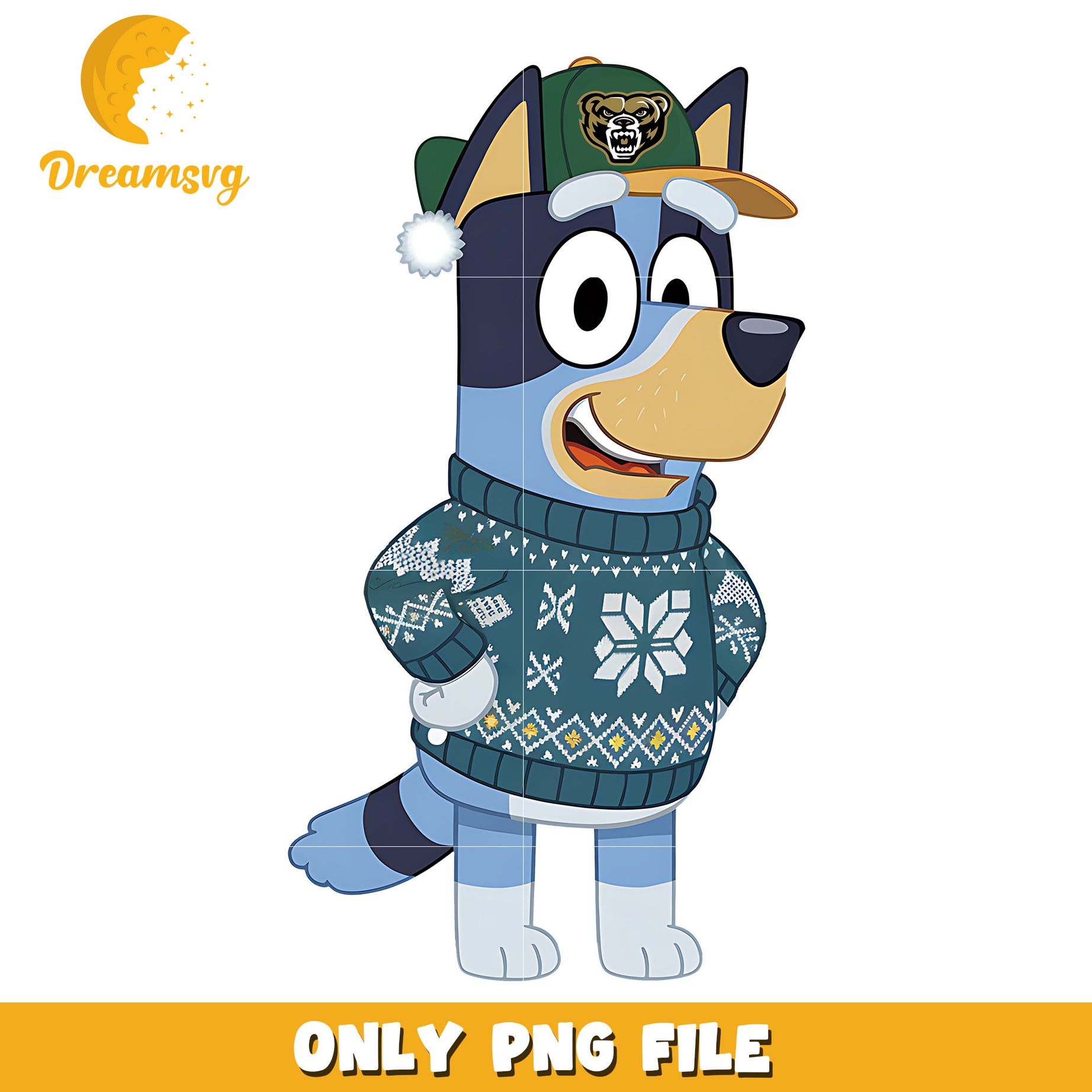 Bluey logo ncaa team png, Oakland Golden Grizzlies png, ncaa png