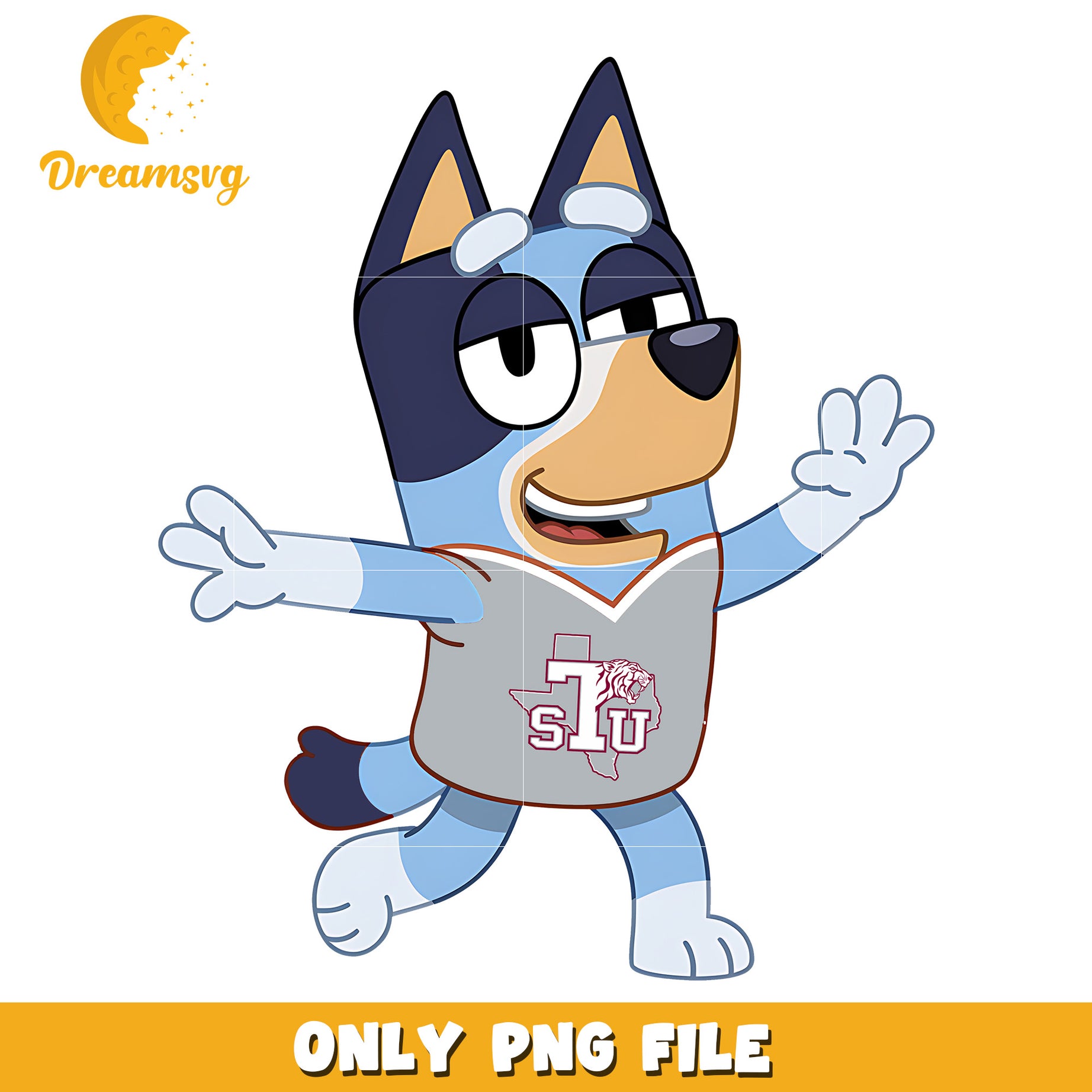 Bluey love ncaa png, Texas Southern Tigers png, ncaa png