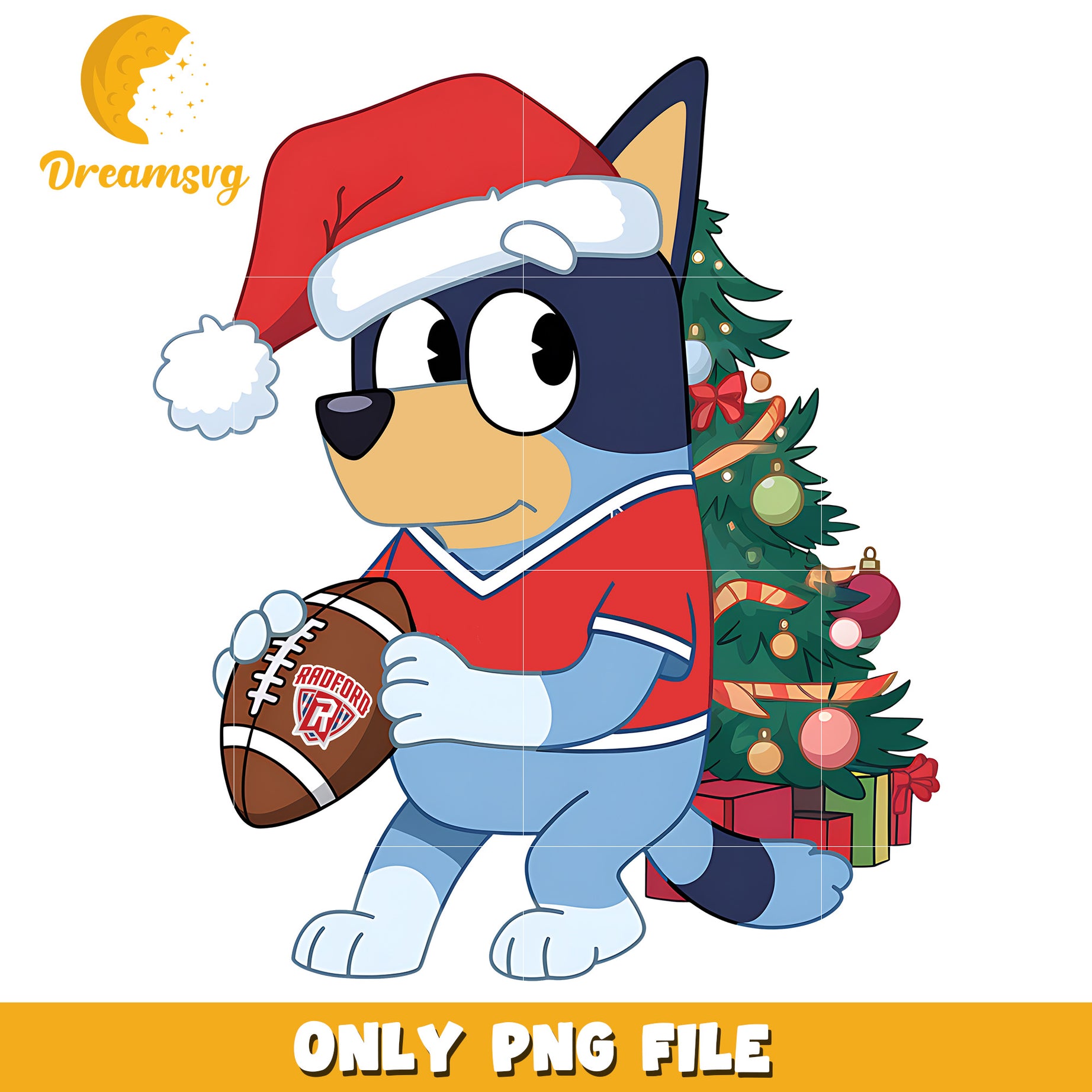 Bluey main character png, Radford Highlanders png, ncaa png