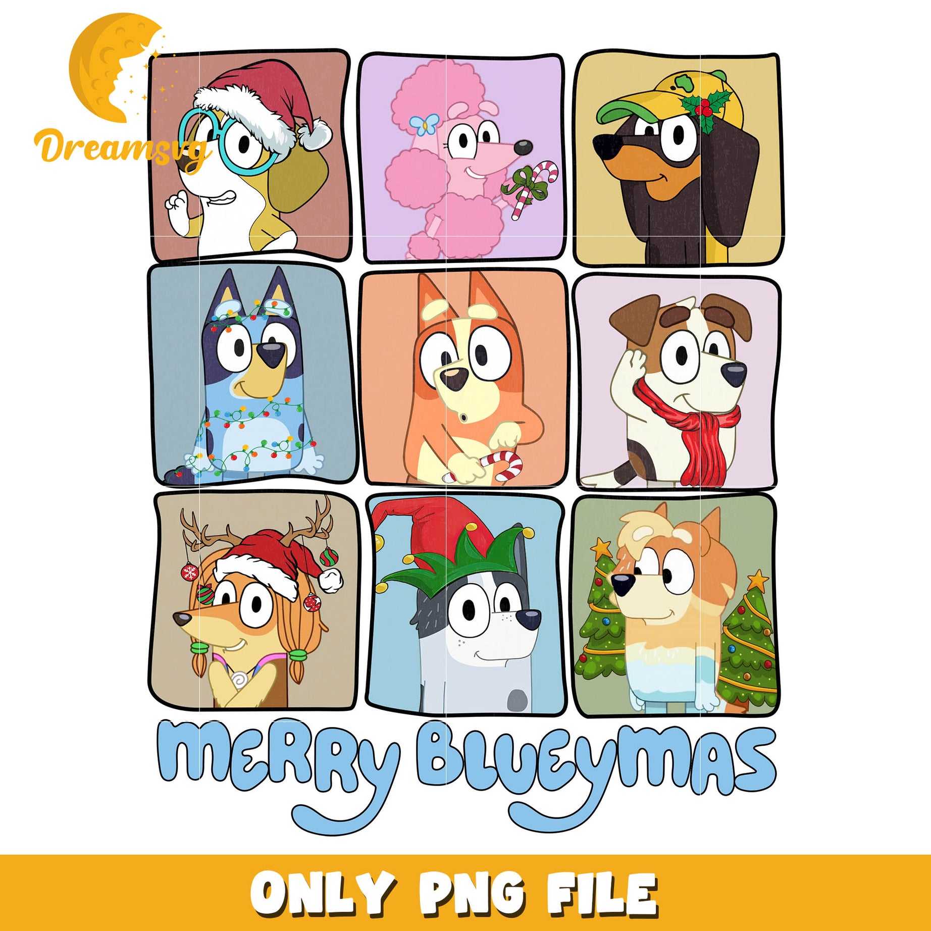Blueymas disney cartoon png, bluey at disney​​ png, bluey disney +​ png