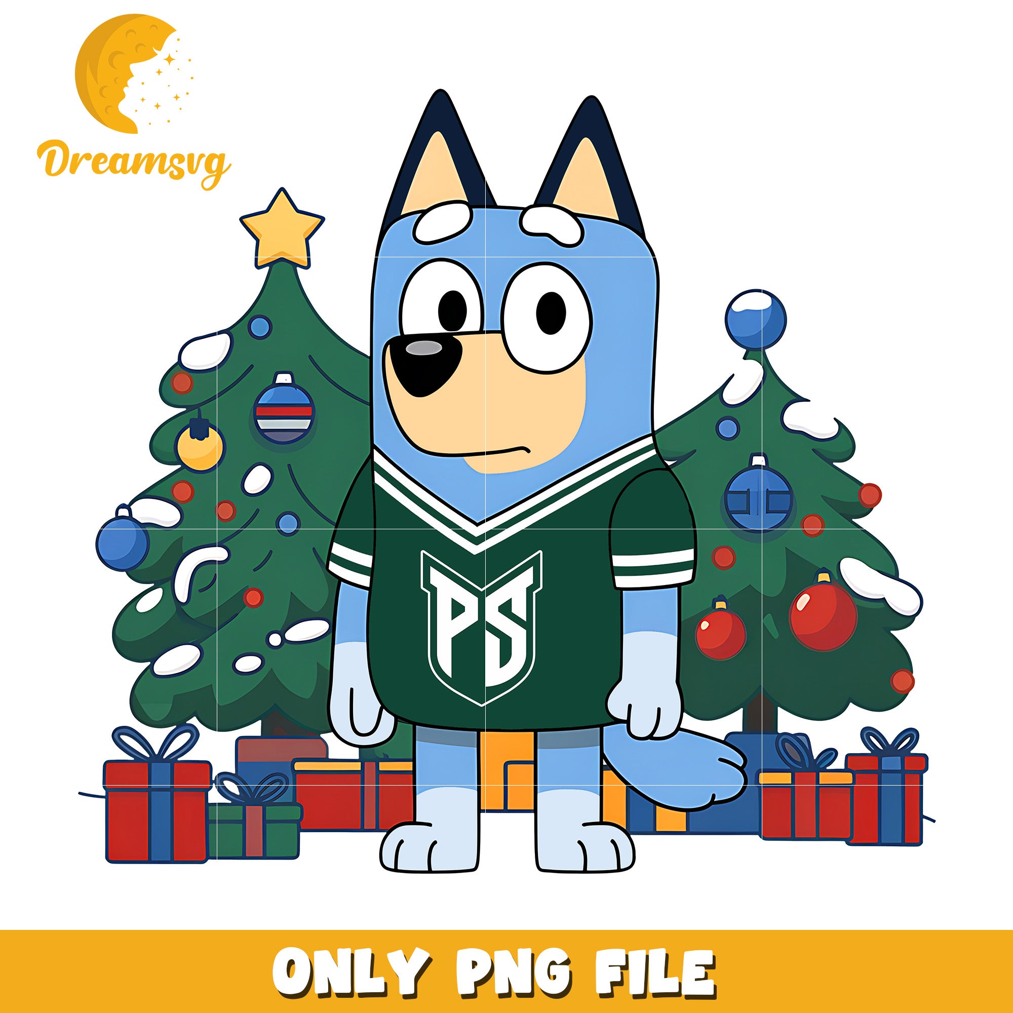 Bluey merry christmas png, Portland State Vikings png, ncaa png