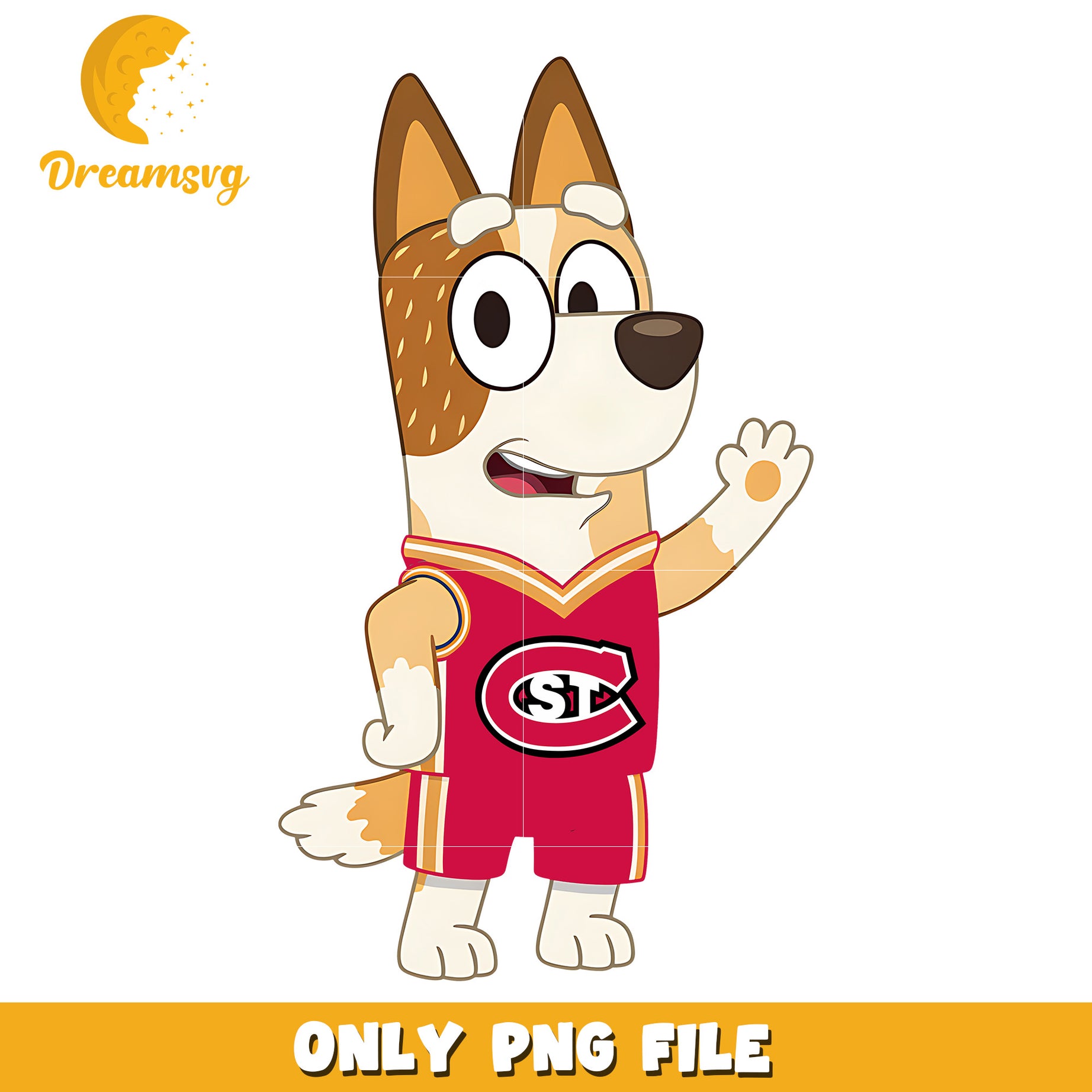 Bluey mom Huskies team png, St Cloud State Huskies png, ncaa png