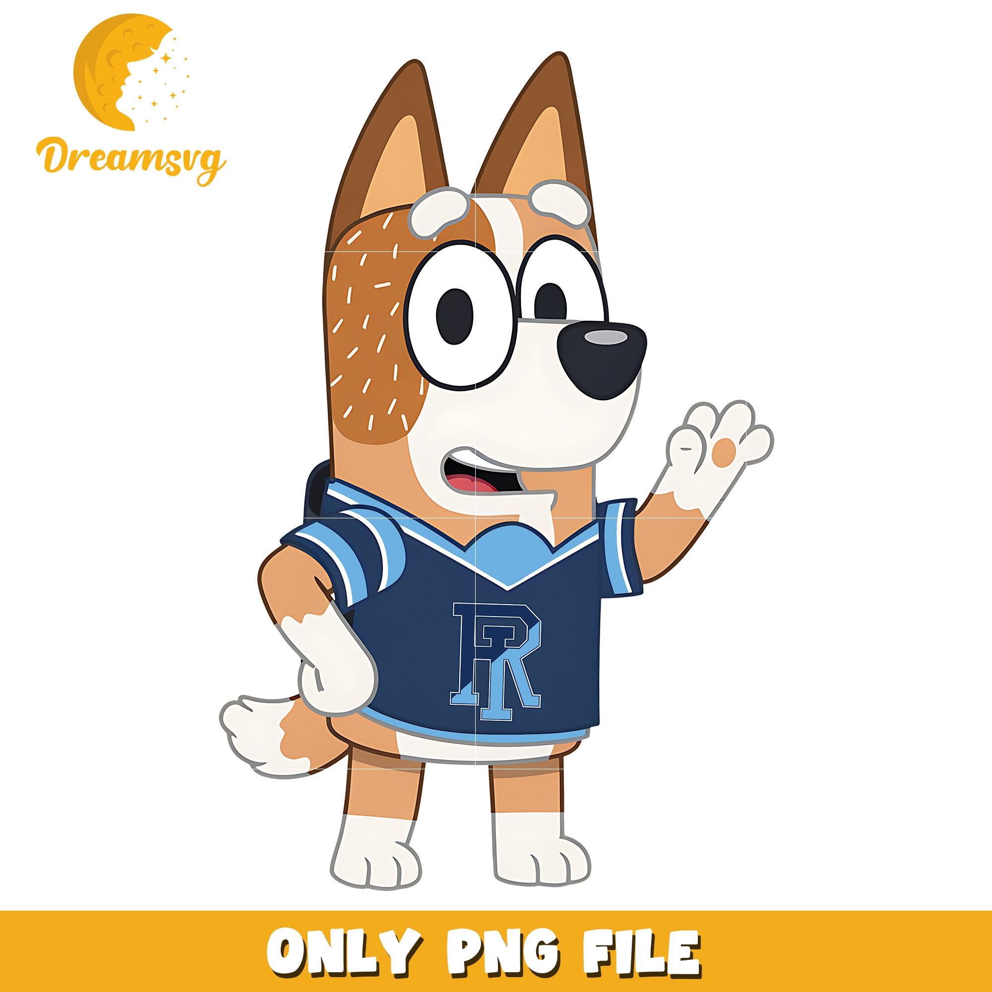 Bluey mom Rams team png, Rhode Island Rams png, ncaa png