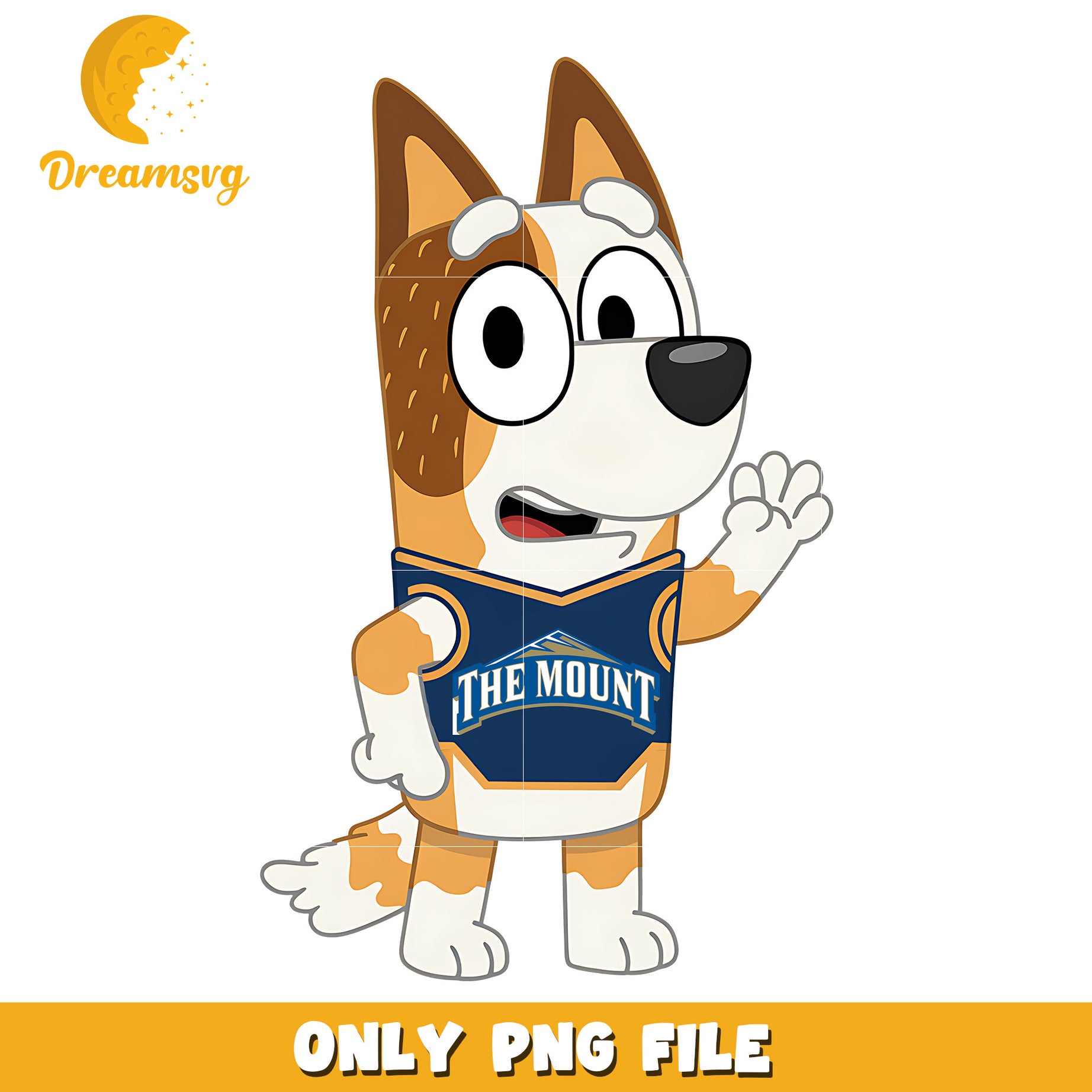Bluey mom character ncaa fan png, Mount St png, ncaa png