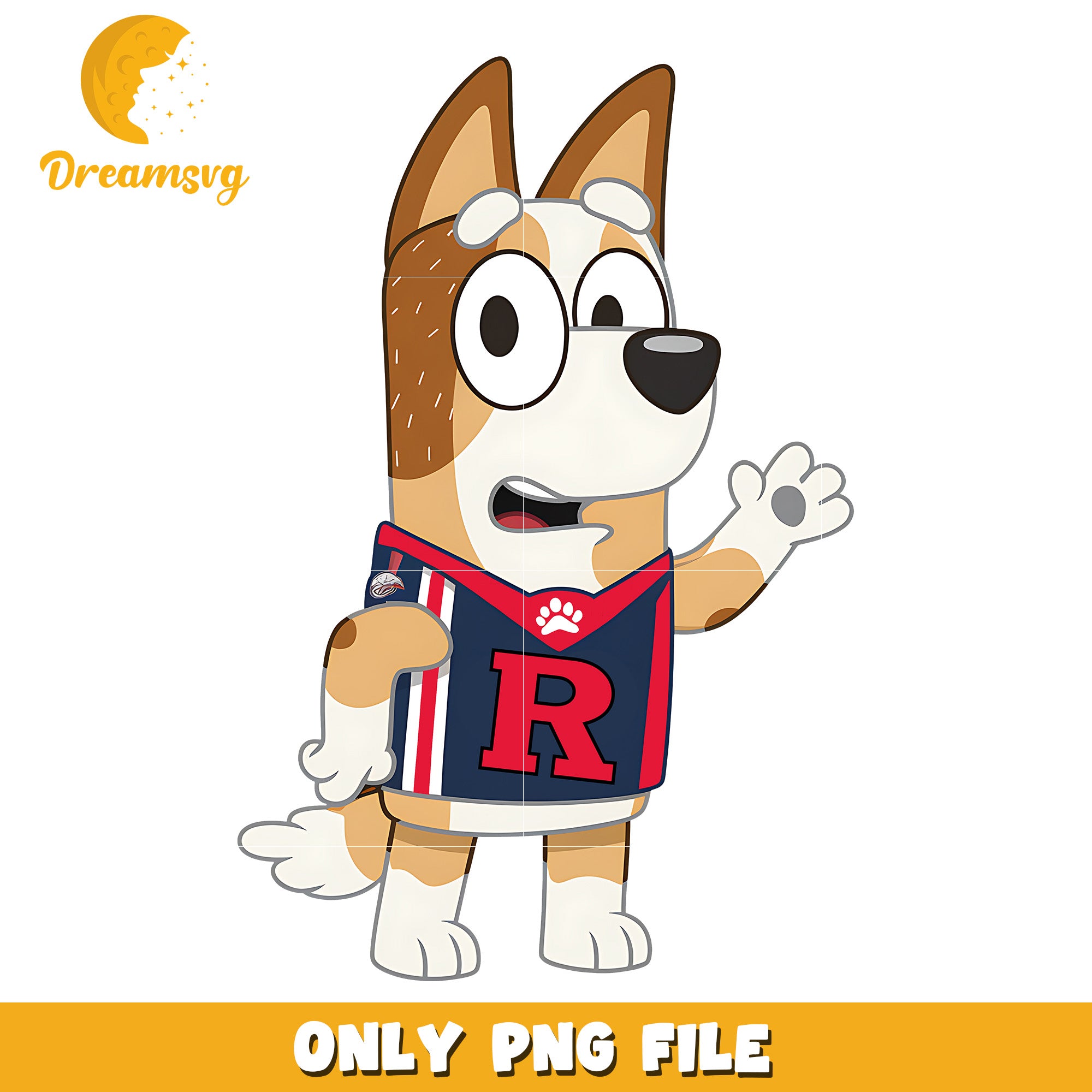 Bluey mom character png, Rutgers Scarlet Knights png, ncaa png