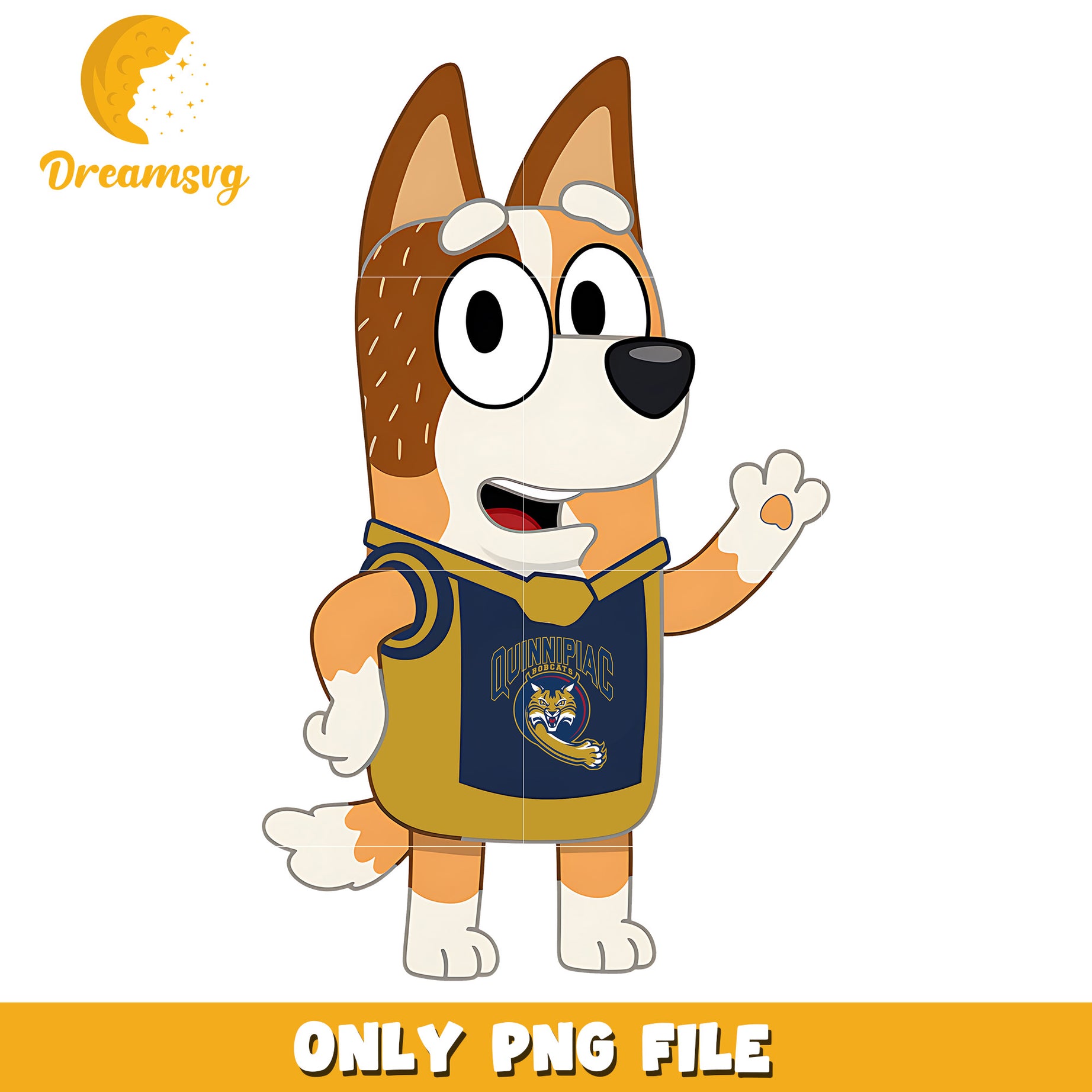 Bluey mom chearleader png, Quinnipiac Bobcats png, ncaa png