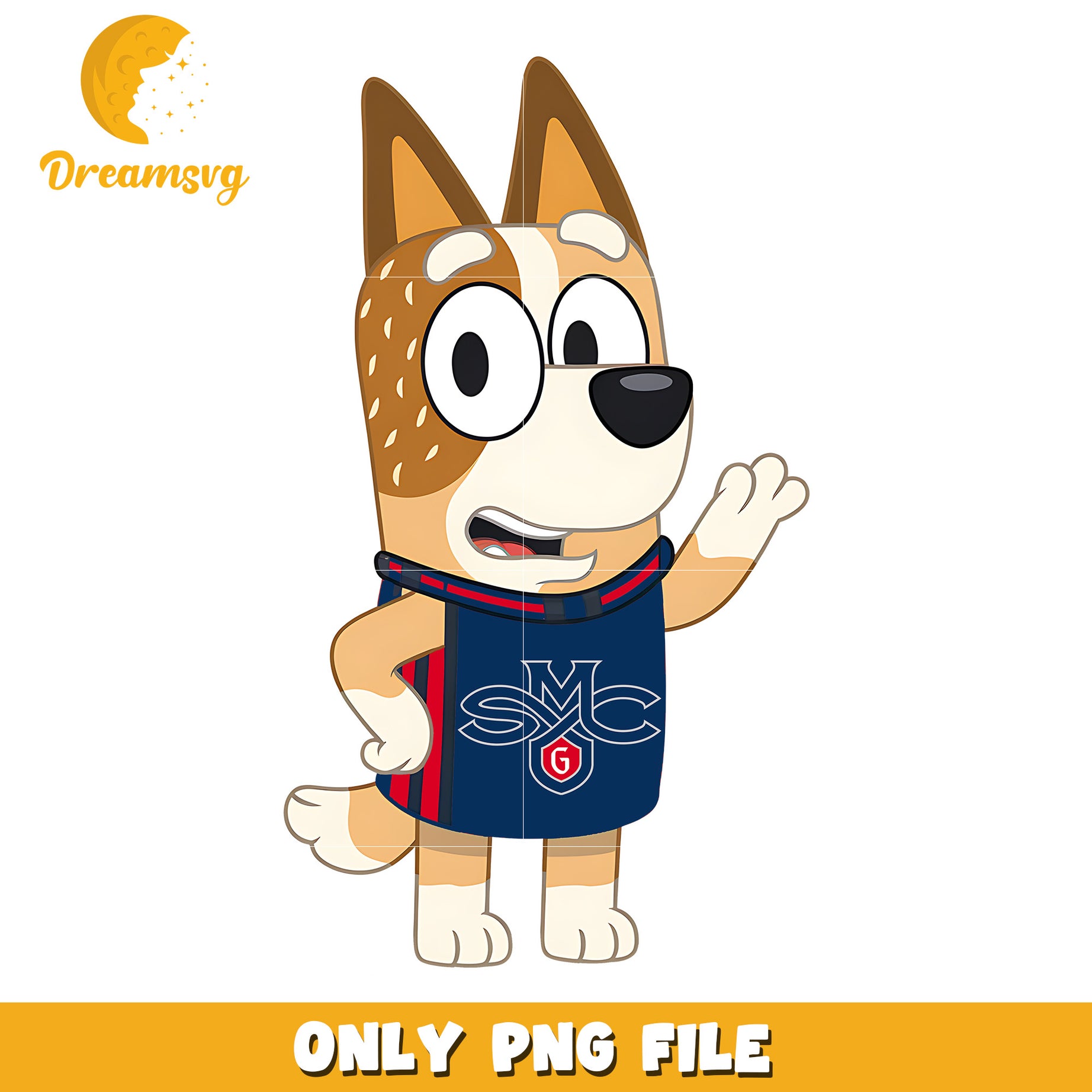 Bluey mom logo design png, Saint Marys Gaels png, ncaa png