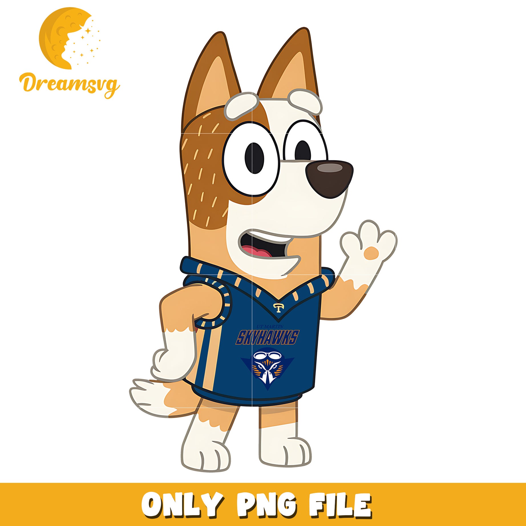 Bluey mom love ncaa png, Tennessee Martin Skyhawks png, ncaa png