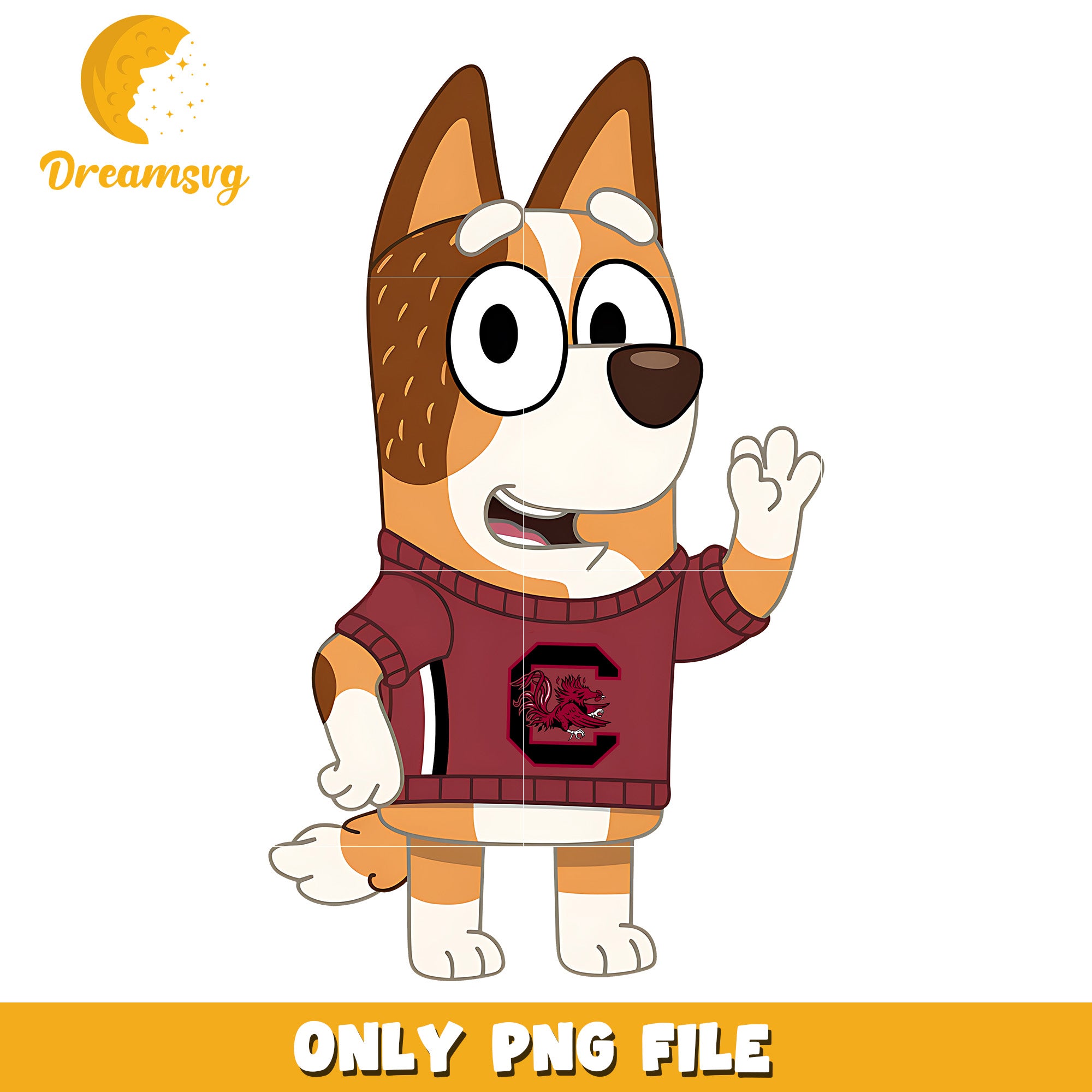 Bluey mom love sports png, South Carolina Gamecocks png, ncaa png