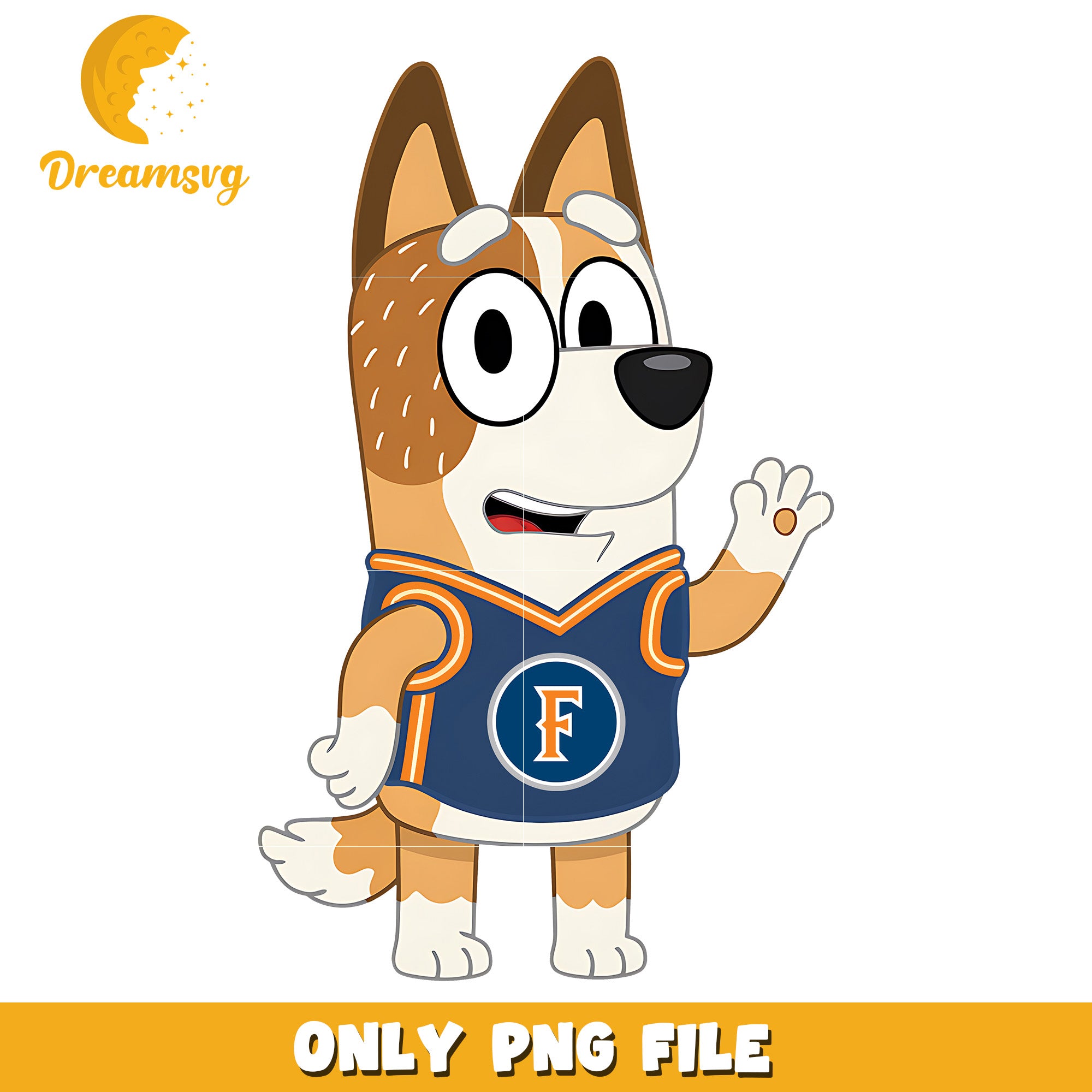 Bluey mom t-shirt logo png, Cal State Fullerton Titans png, ncaa png