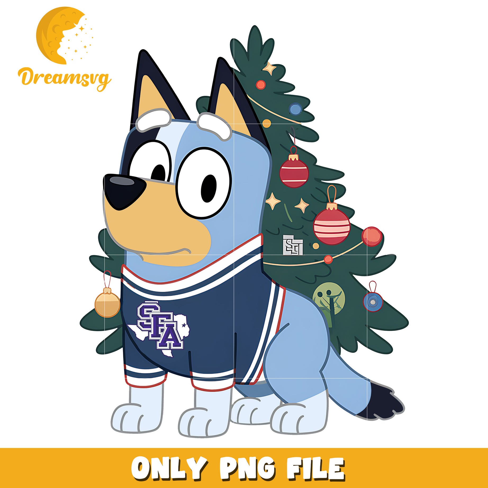 Bluey ncaa christmas design png, Stephen png, ncaa png