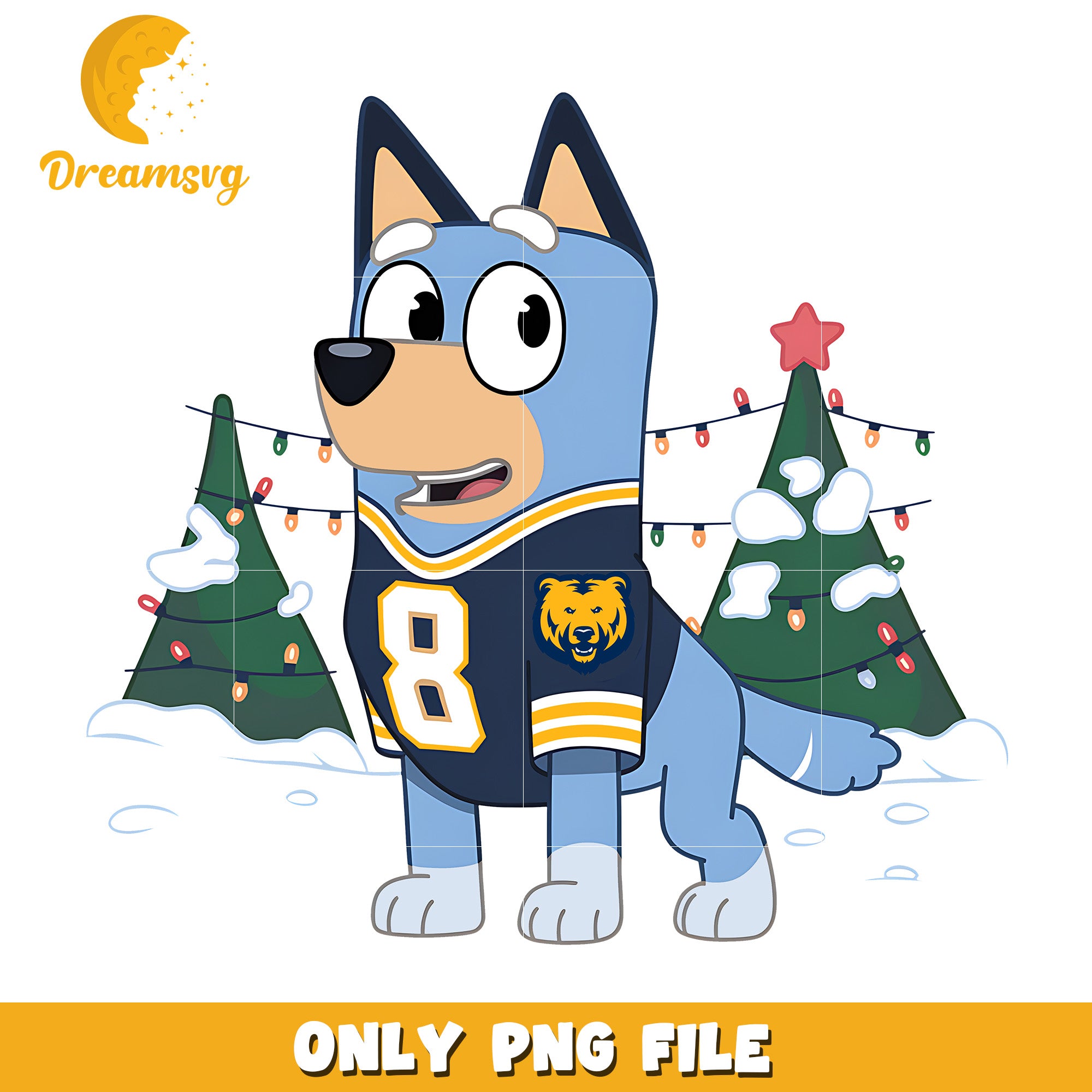 Bluey ncaa on winter png, Northern Colorado Bears png, ncaa png