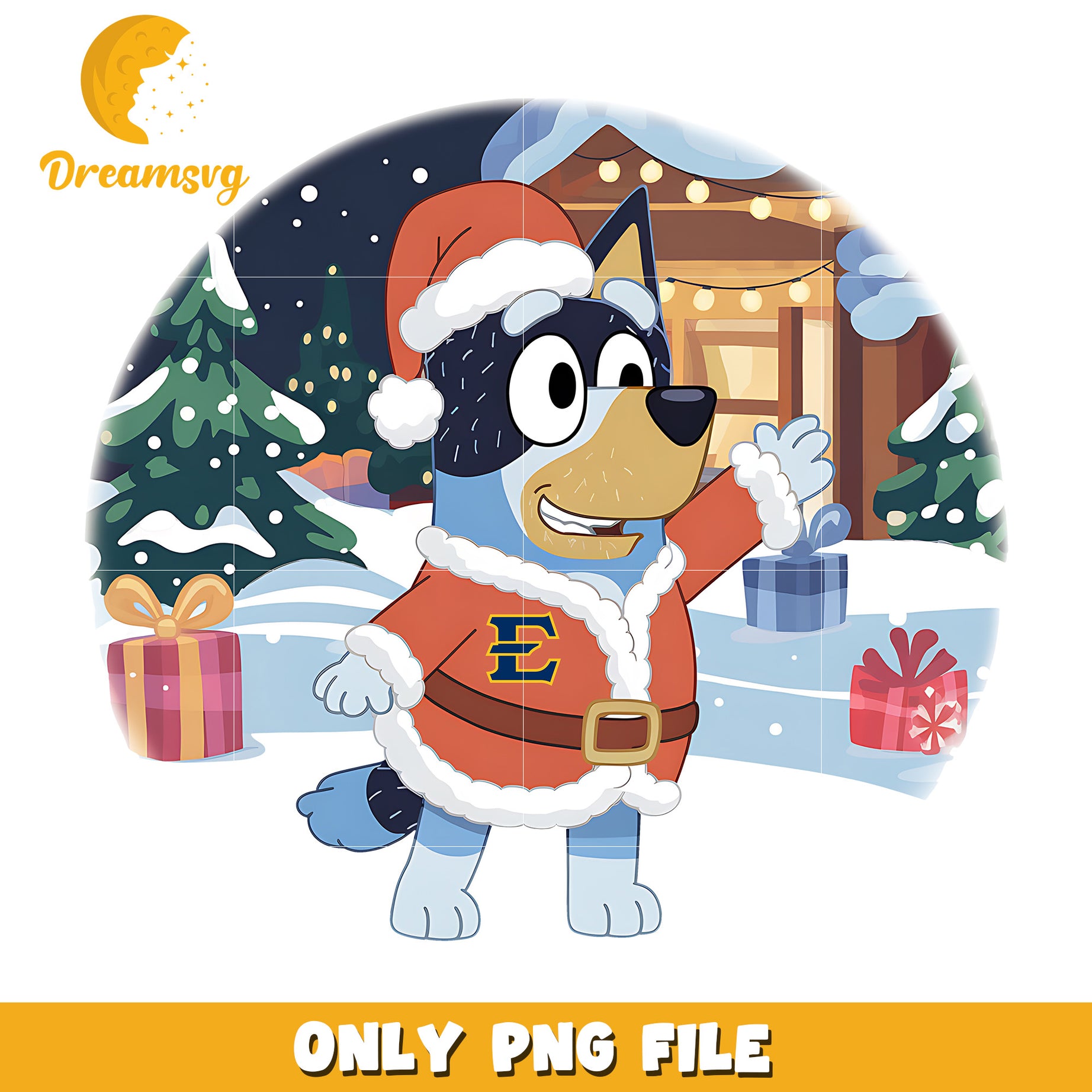 Bluey on christmas day png, ETSU Buccaneers png, ncaa png