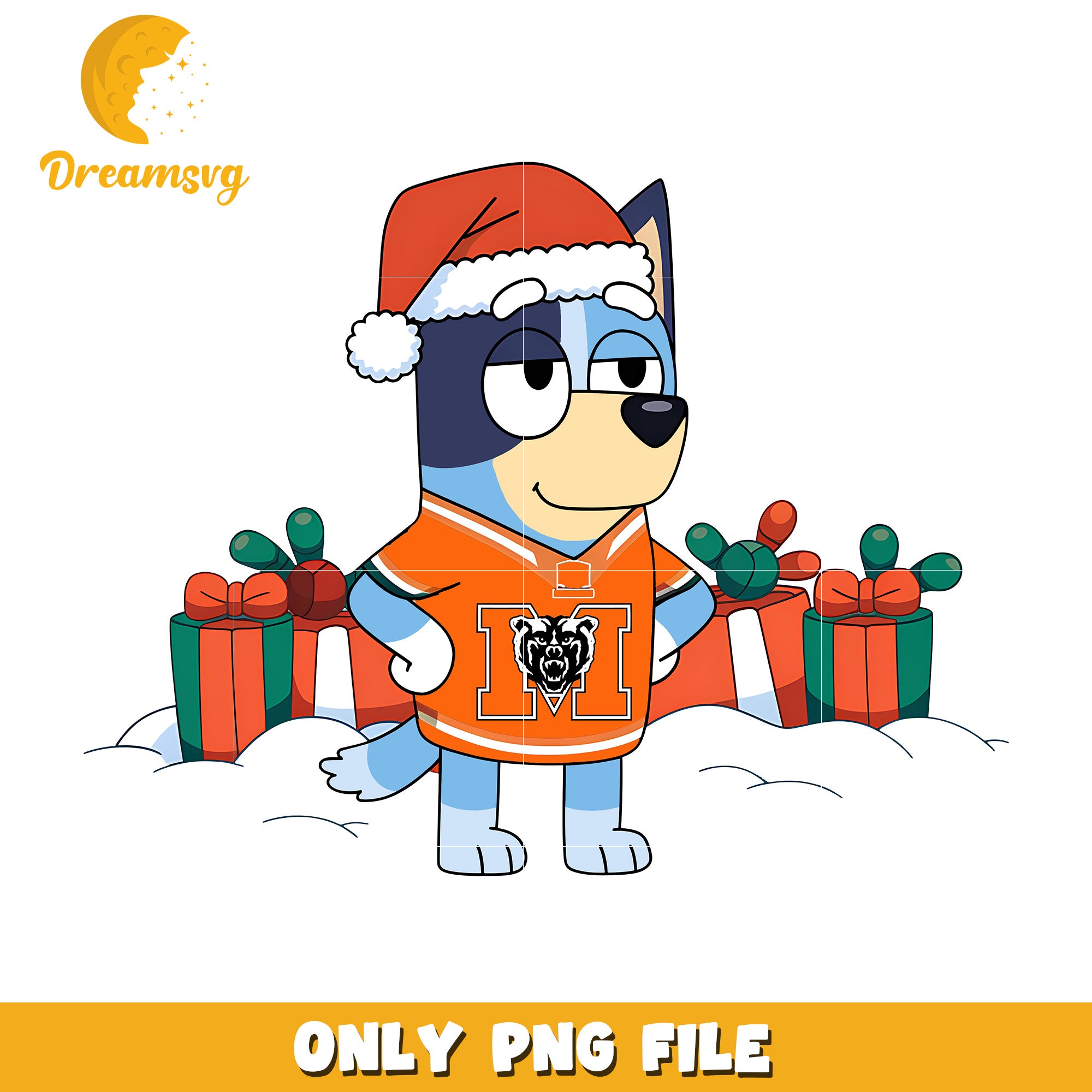 Bluey on christmas day png, Mercyhurst Lakers png, ncaa png