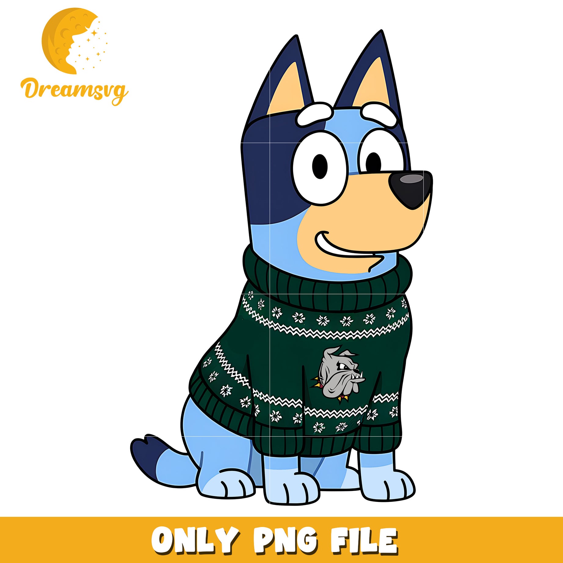 Bluey on christmas day png, Minnesota Duluth Bulldogs png, ncaa png