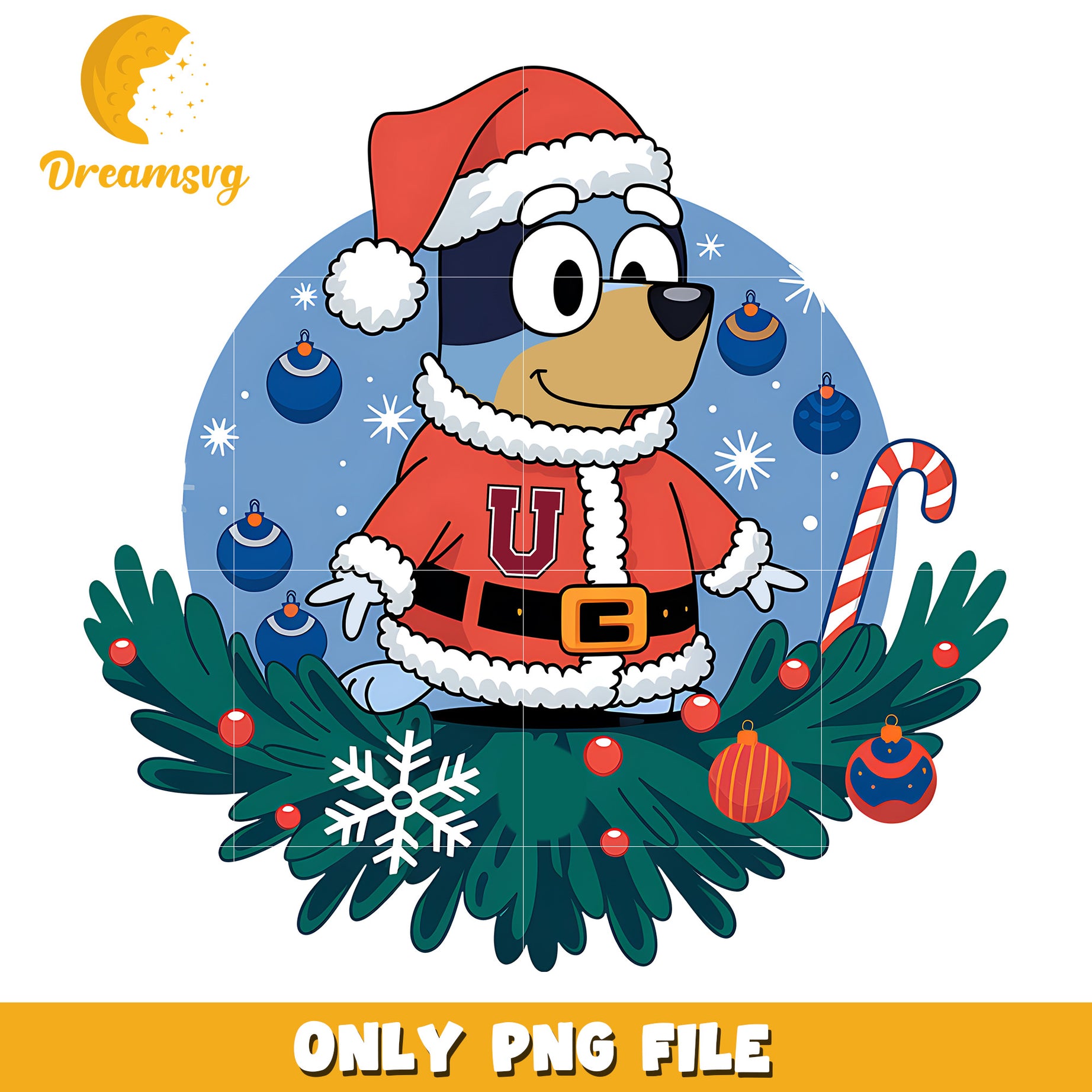 Bluey on christmas day png, Union Dutchmen png, ncaa png