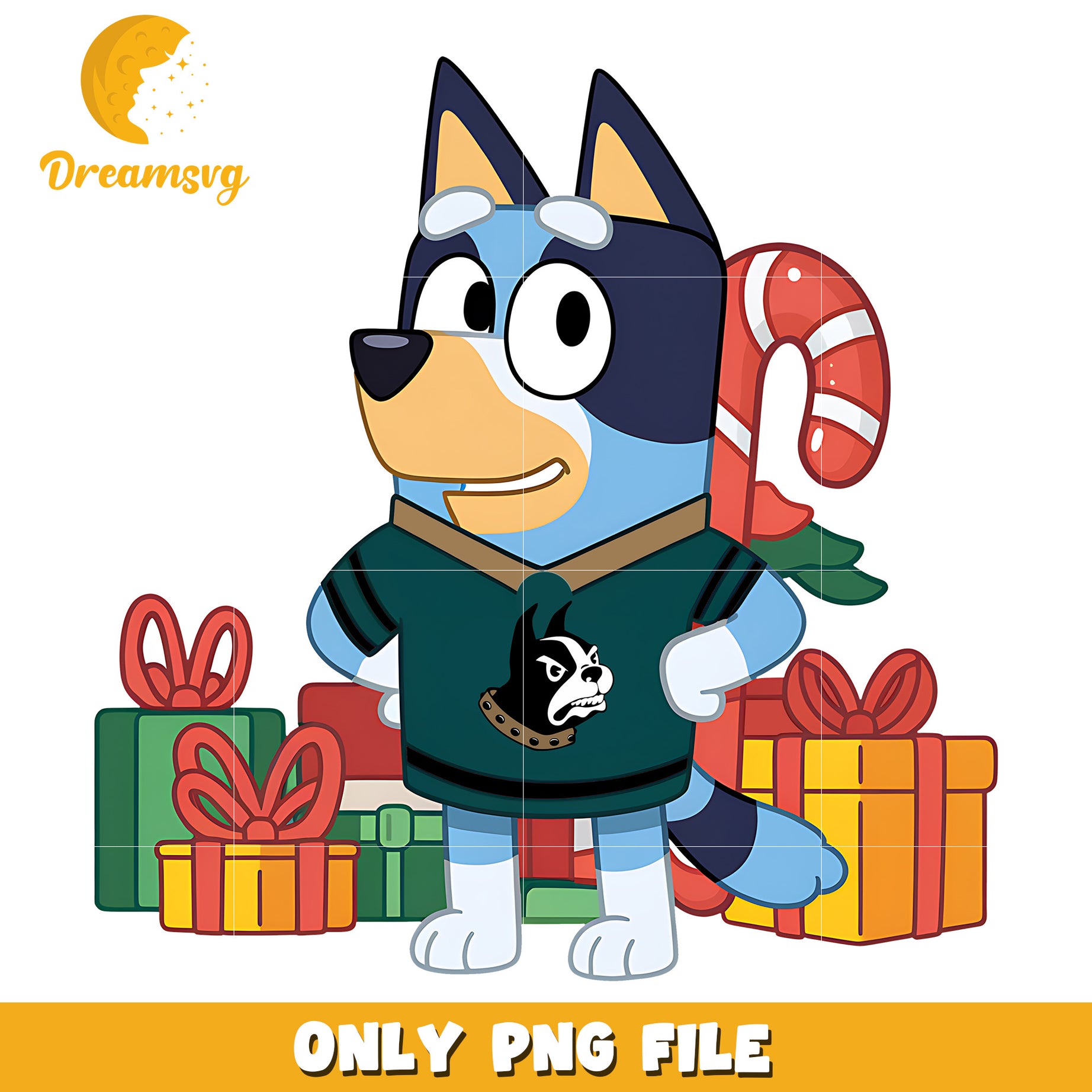 Bluey on christmas day png, Wofford Terriers png, ncaa png