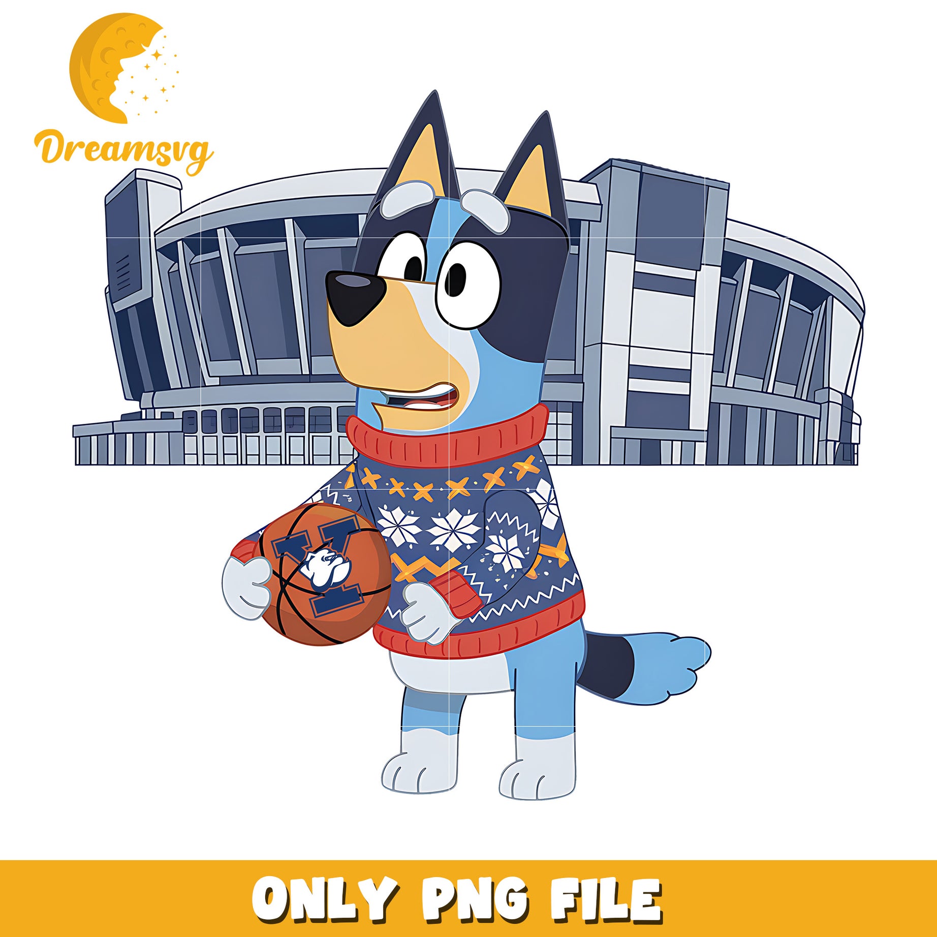 Bluey on christmas day png, Yale Bulldogs png, ncaa png