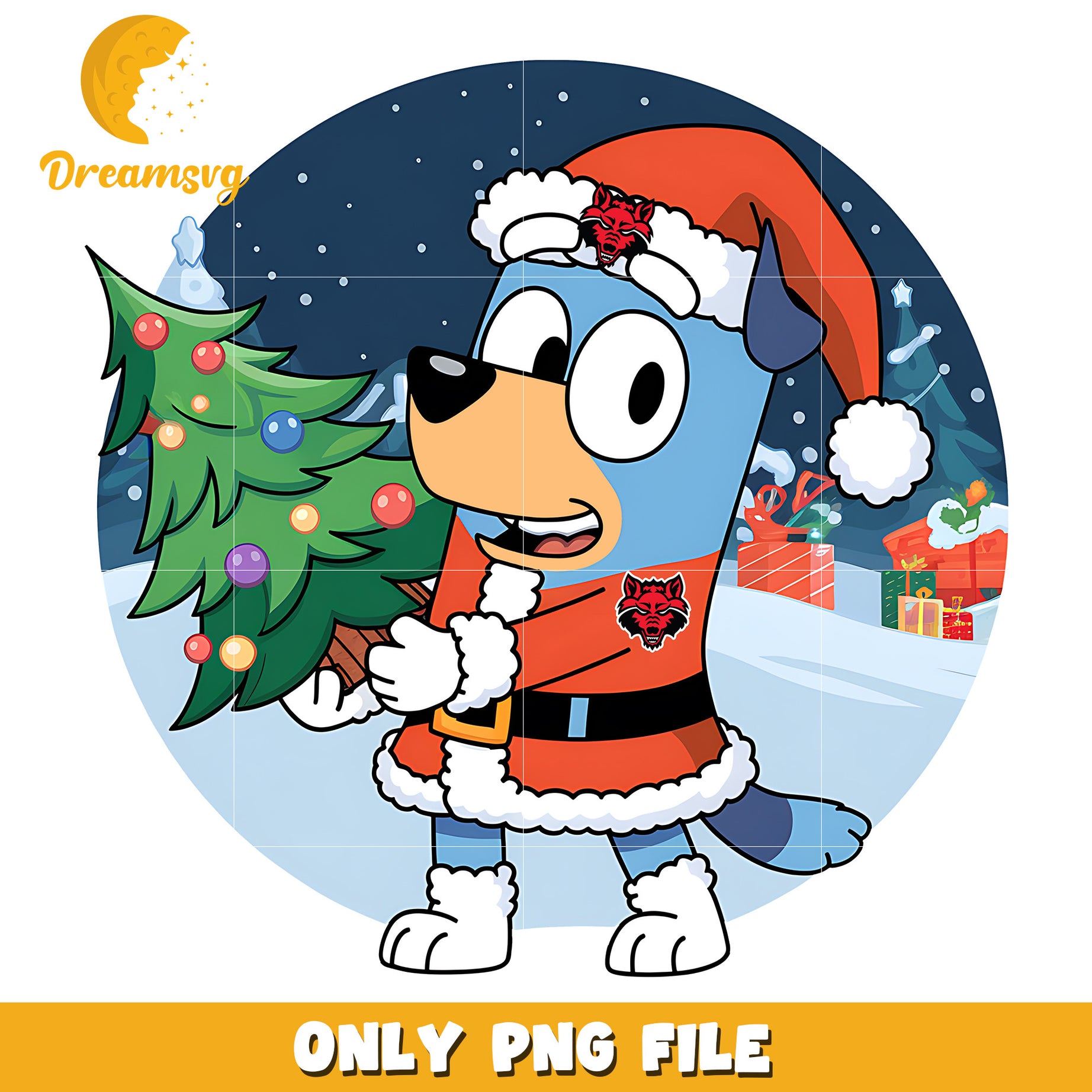 Bluey on christmas png, Arkansas State Red Wolves png, ncaa png
