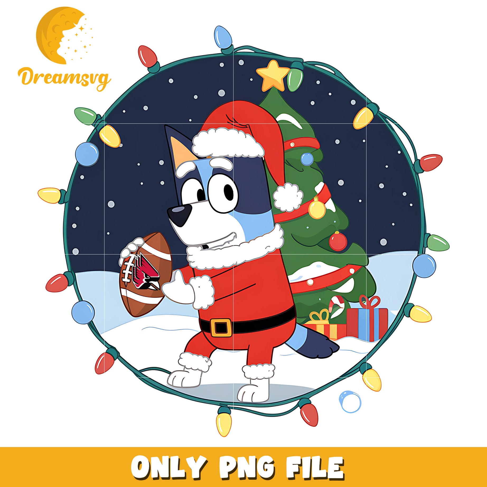 Bluey on christmas png, Ball State Cardinals png, ncaa png