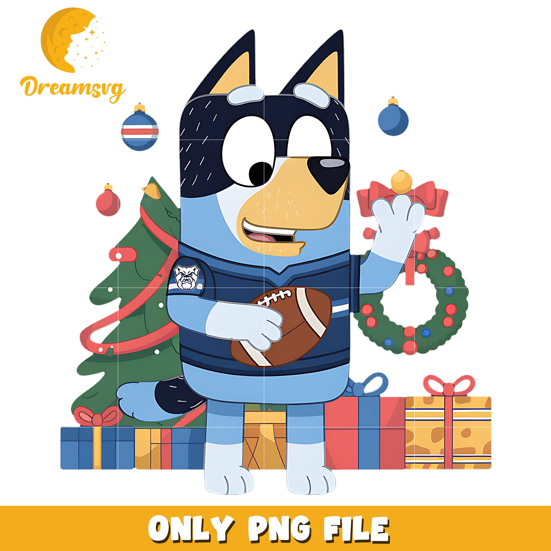 Bluey on christmas png, Butler Bulldogs png, ncaa png