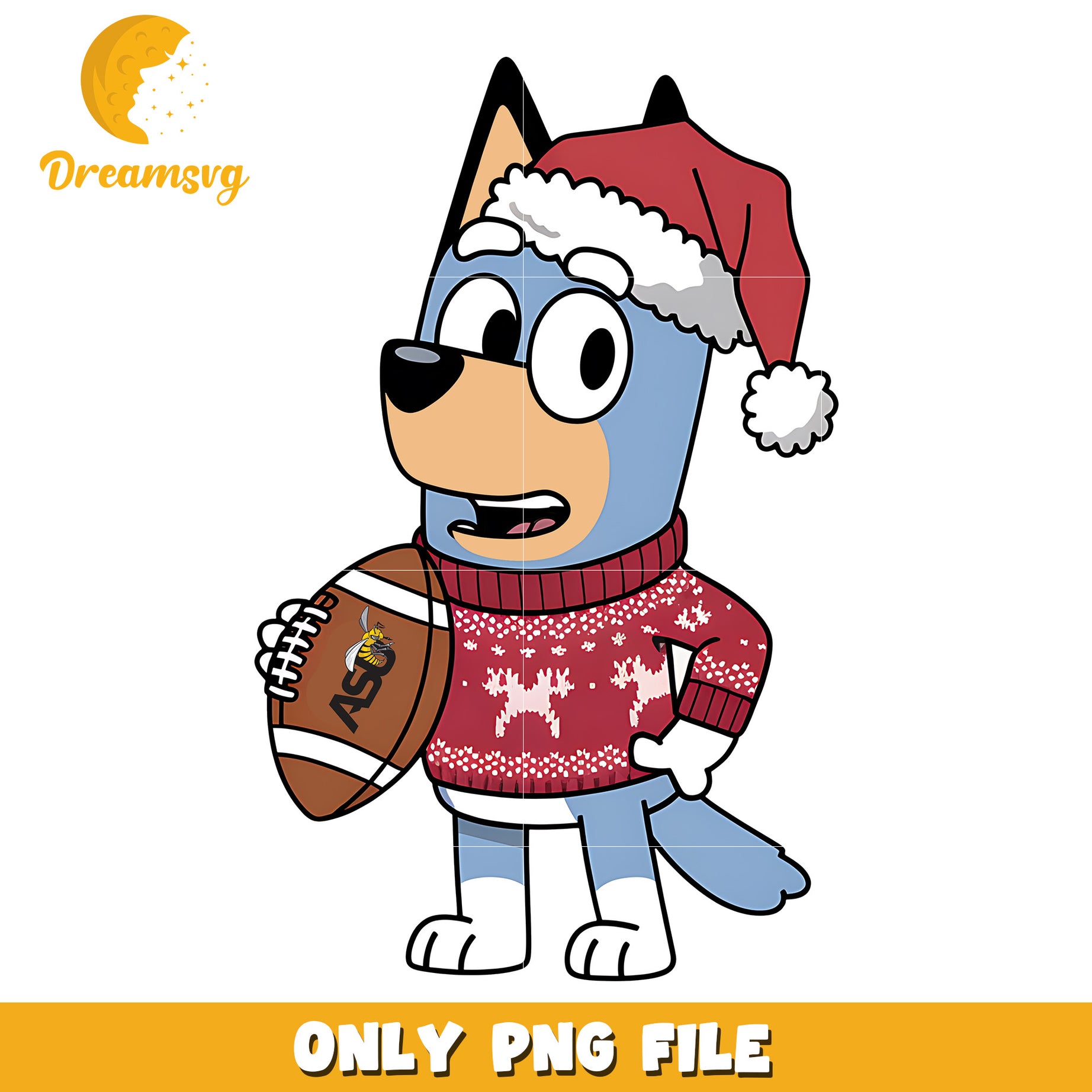 Bluey rugby ball png, Alabama State Hornets png, ncaa png