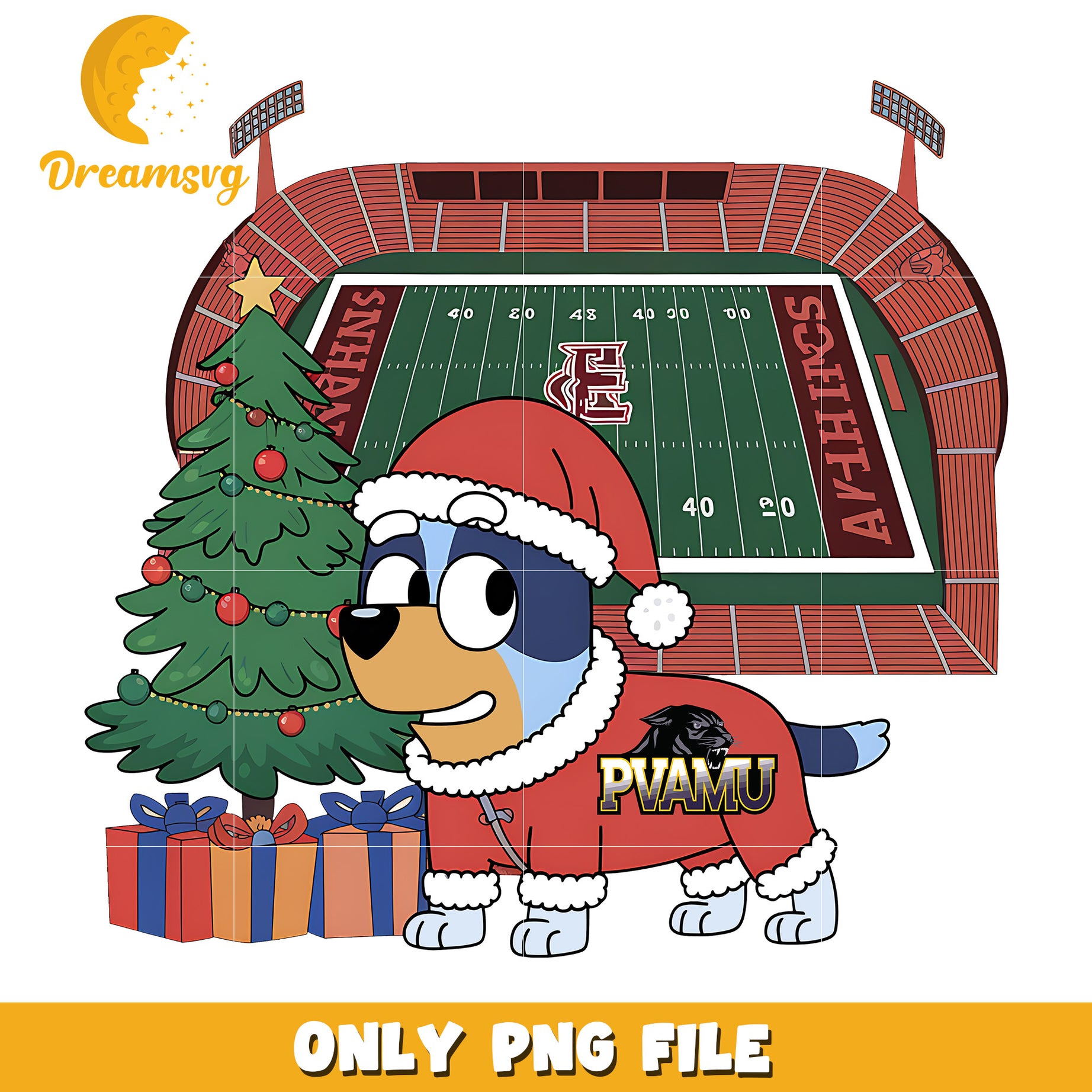 Bluey santa png, Prairie View A&M Panthers png, ncaa png