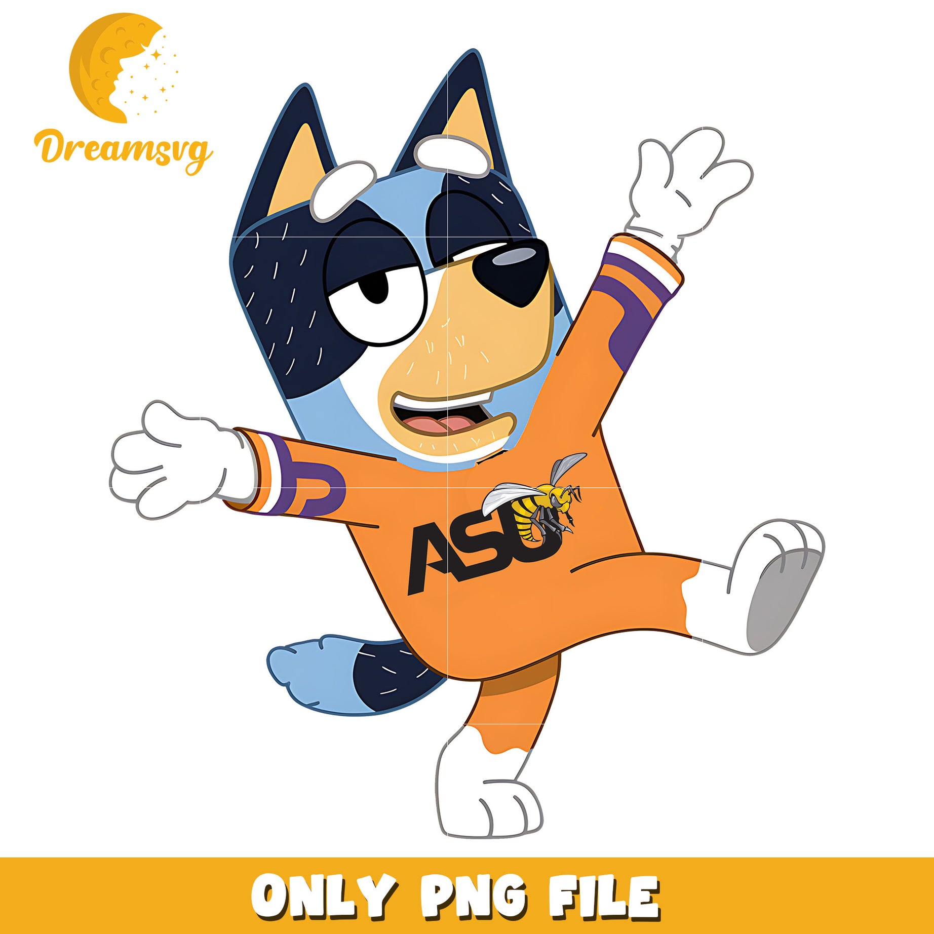 Bluey t-shirt logo ncaa png, Alabama State Hornets png, ncaa png