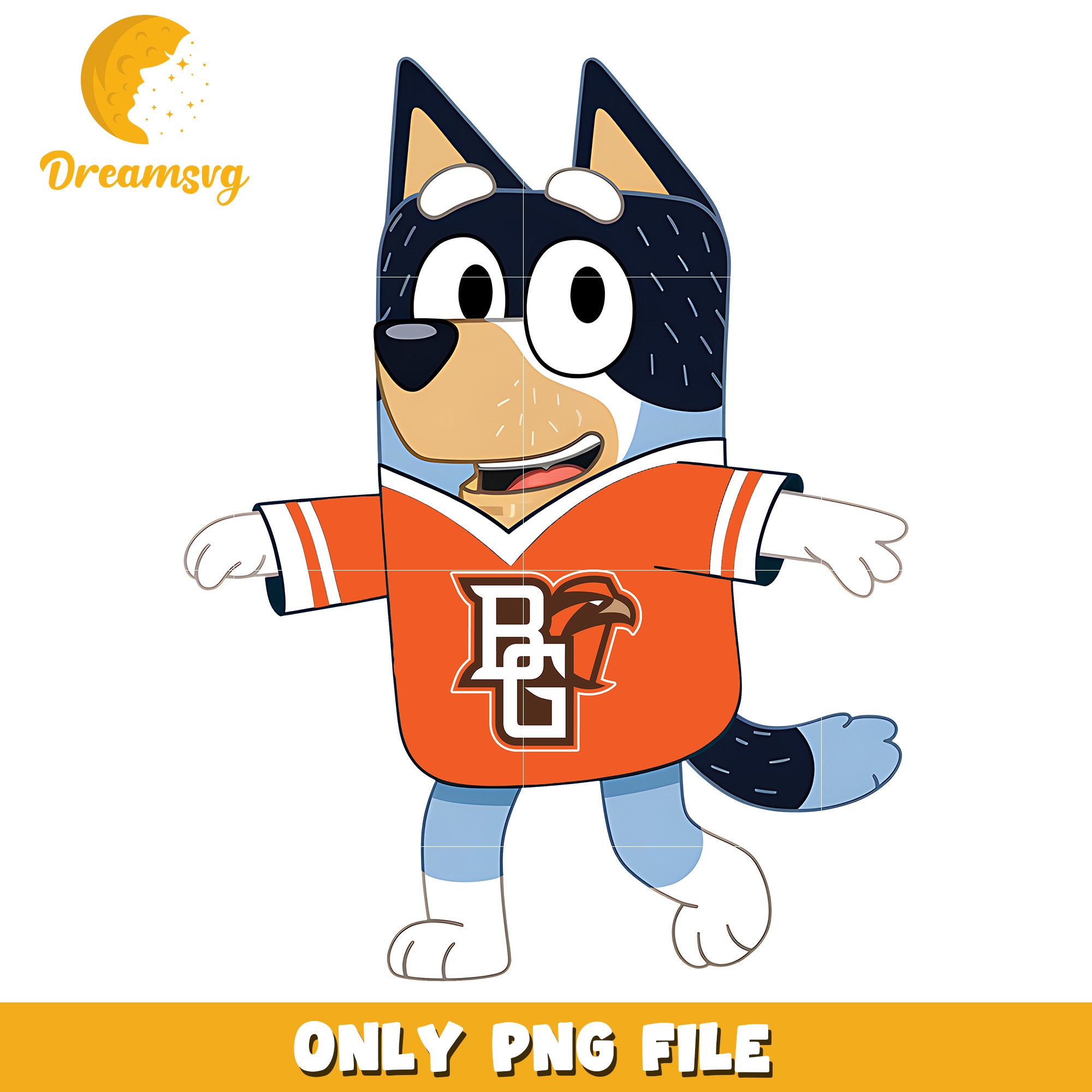 Bluey t-shirt logo ncaa png, Bowling Green Falcons png, ncaa png