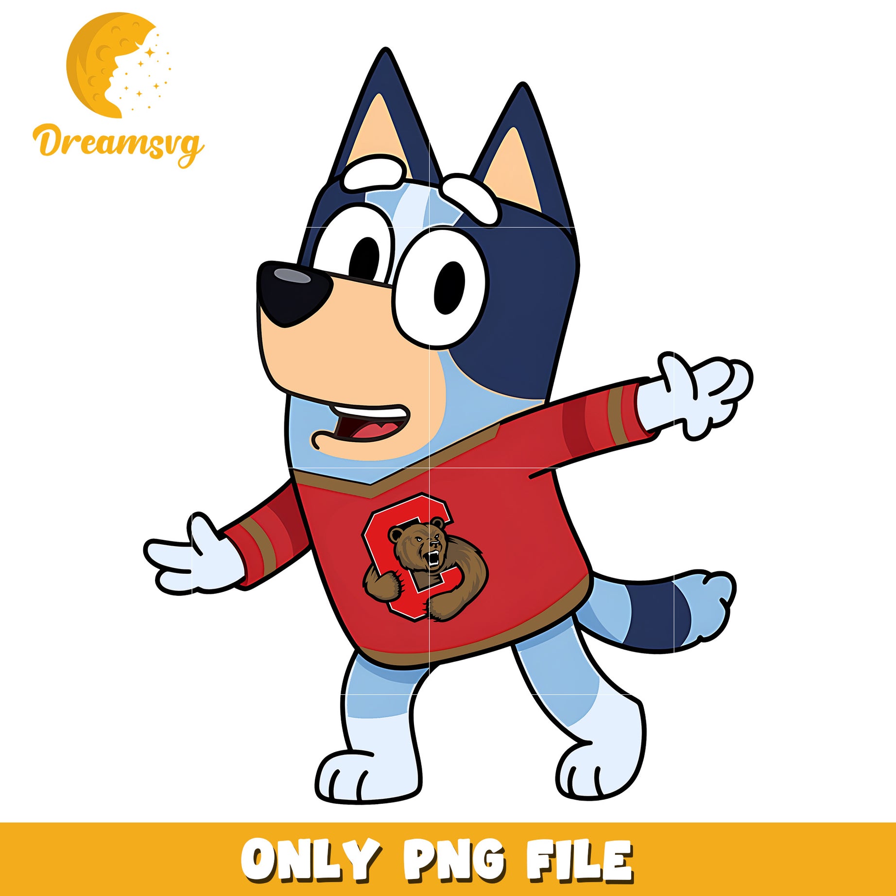 Bluey t-shirt logo ncaa png, Cornell Big Red png, ncaa png