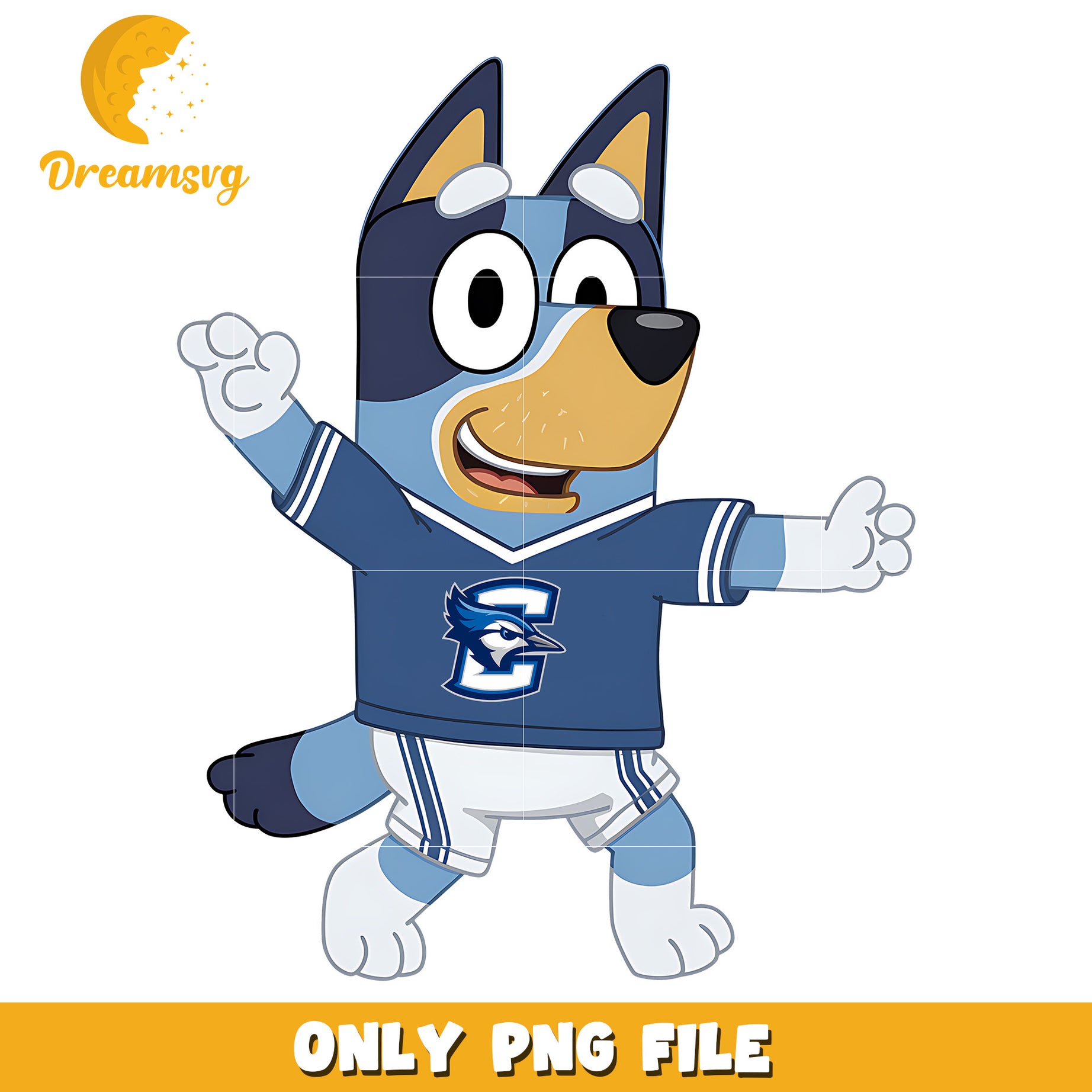 Bluey t-shirt logo ncaa png, Creighton Bluejays png, ncaa png