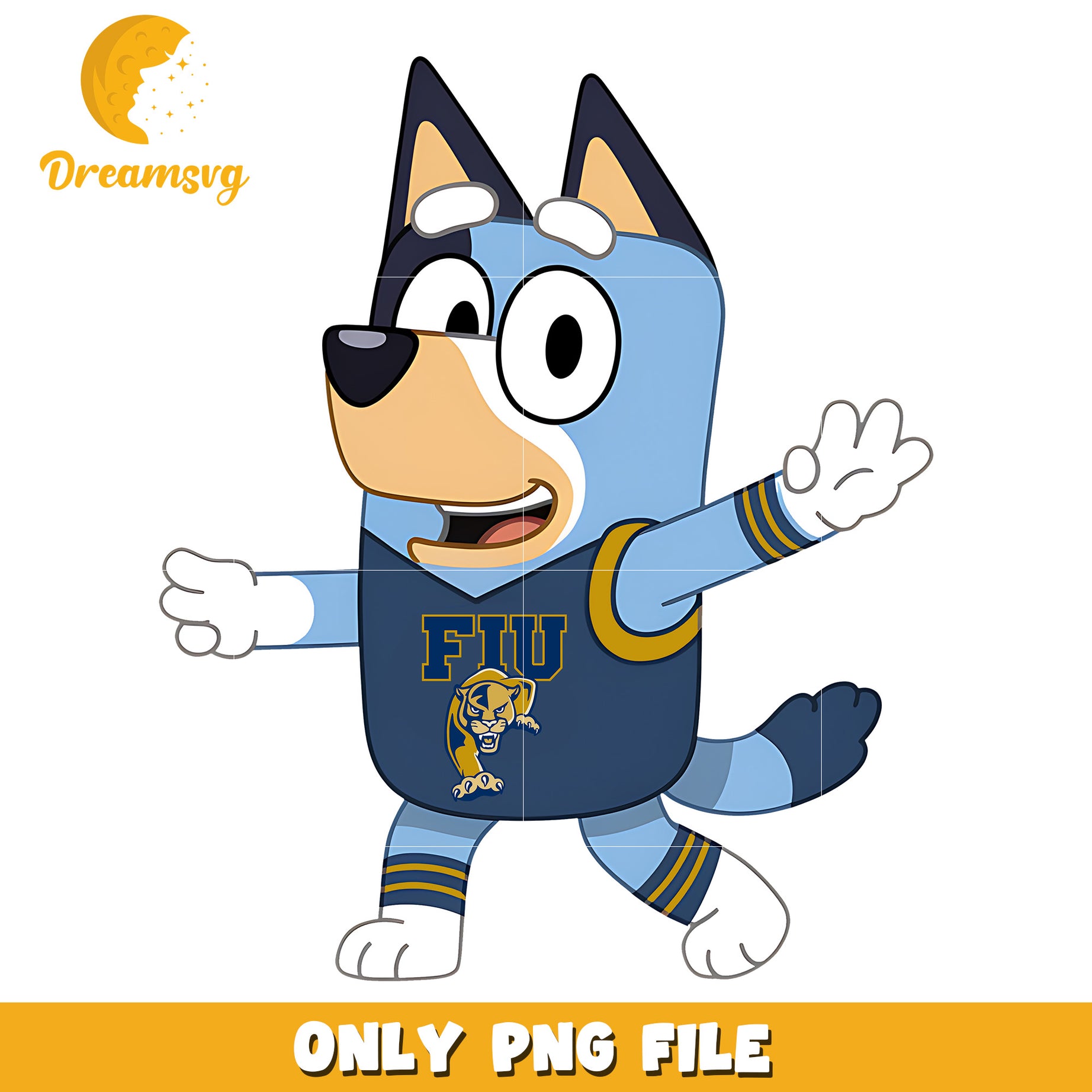 Bluey t-shirt logo ncaa png, FIU Panthers png, ncaa png