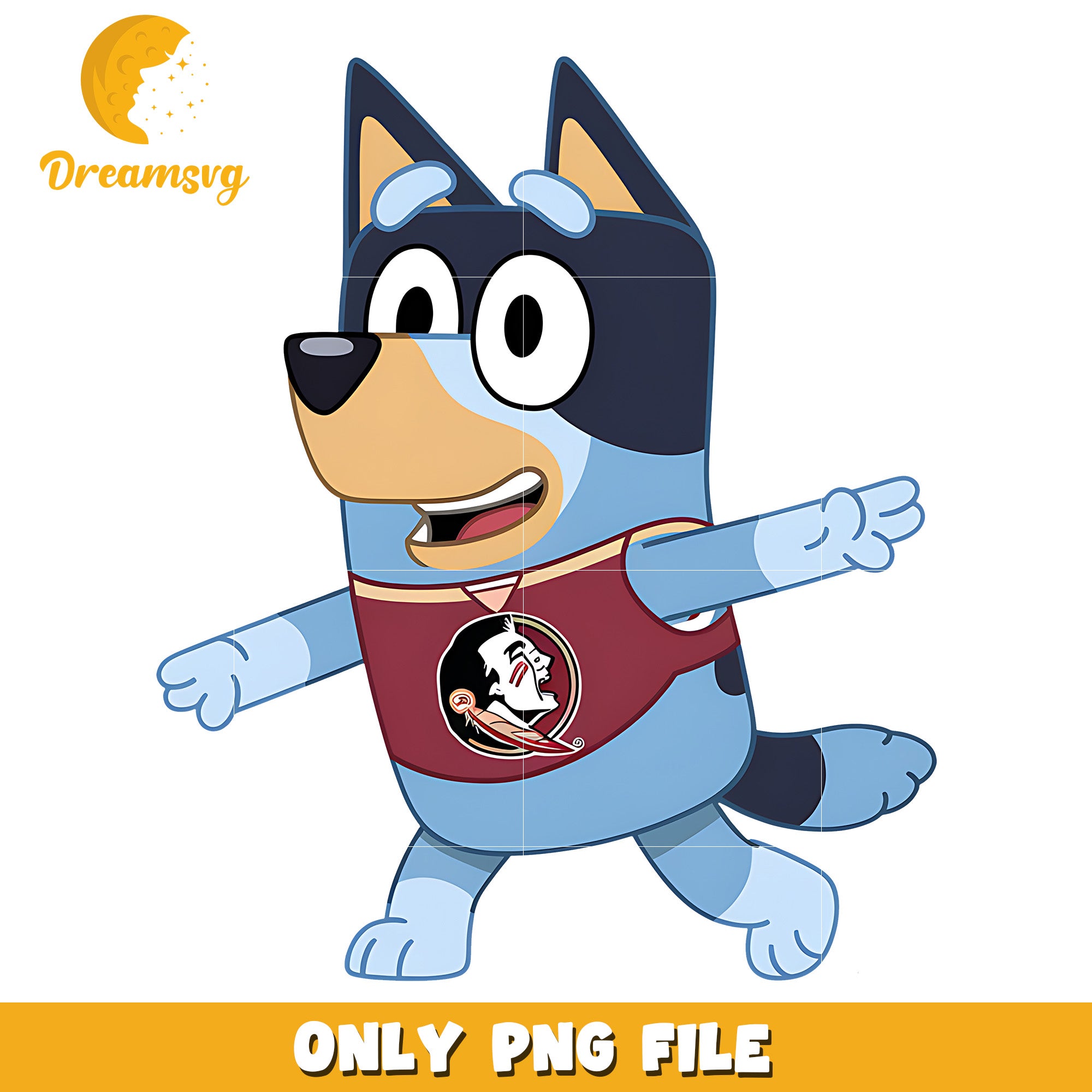Bluey t-shirt logo ncaa png, Florida State Seminoles png, ncaa png