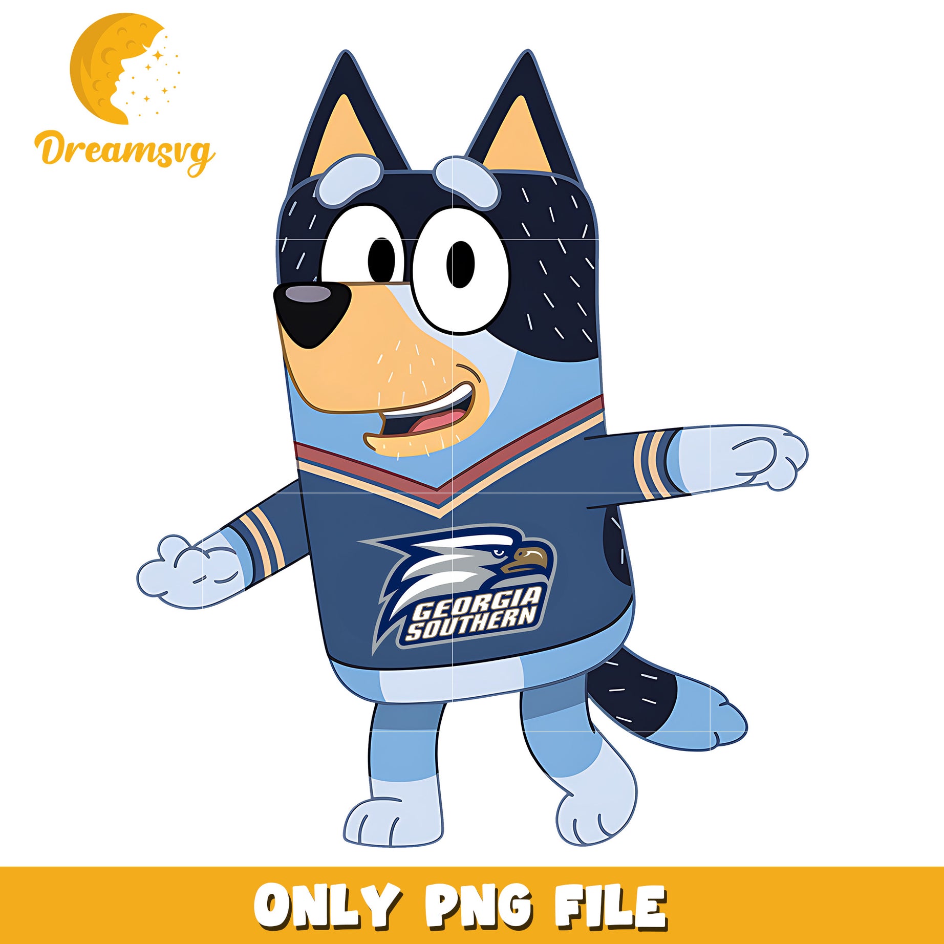 Bluey t-shirt logo ncaa png, Georgia Southern Eagles png, ncaa png