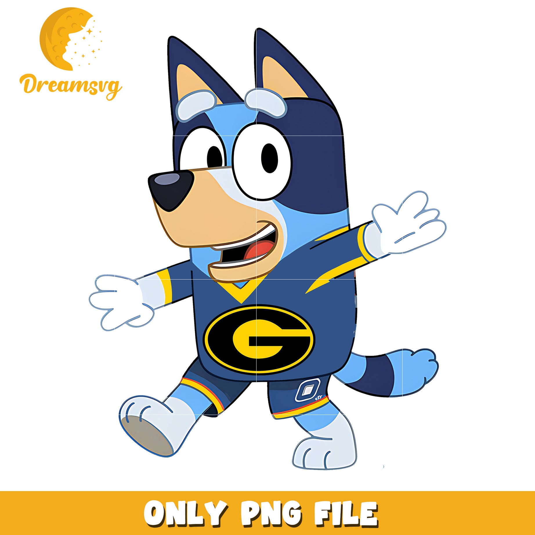 Bluey t-shirt logo ncaa png, Grambling State Tigers png, ncaa png