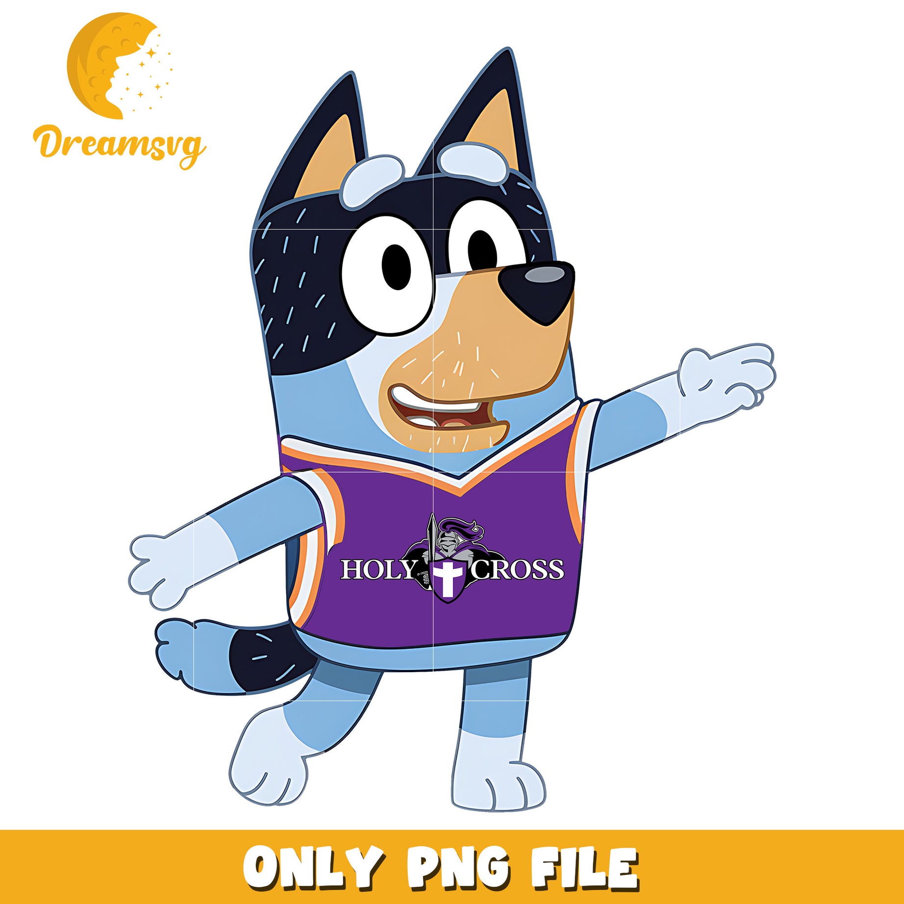 Bluey t-shirt logo ncaa png, Holy Cross Crusaders  png, ncaa png