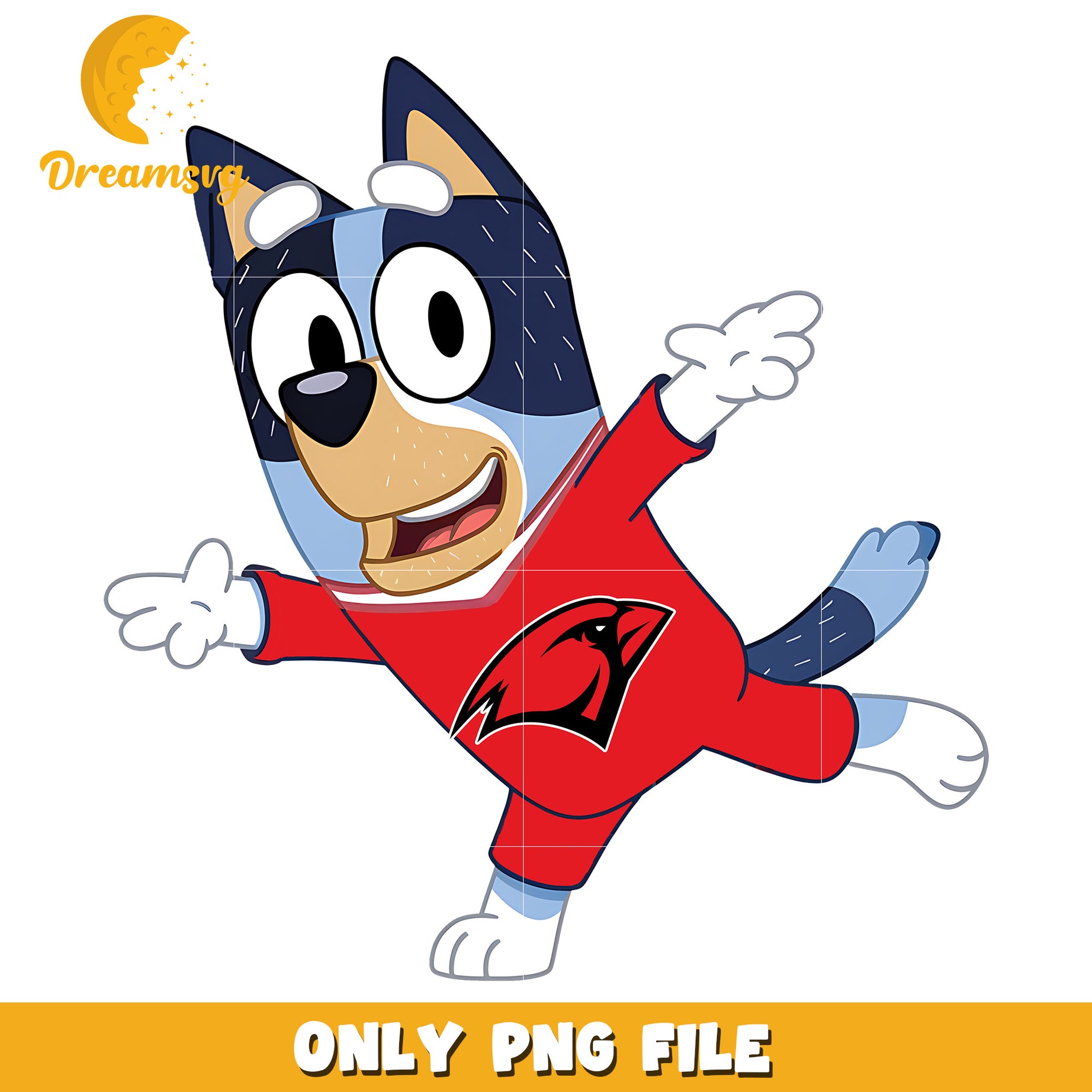 Bluey t-shirt logo ncaa png, Incarnate Word Cardinals png, ncaa png