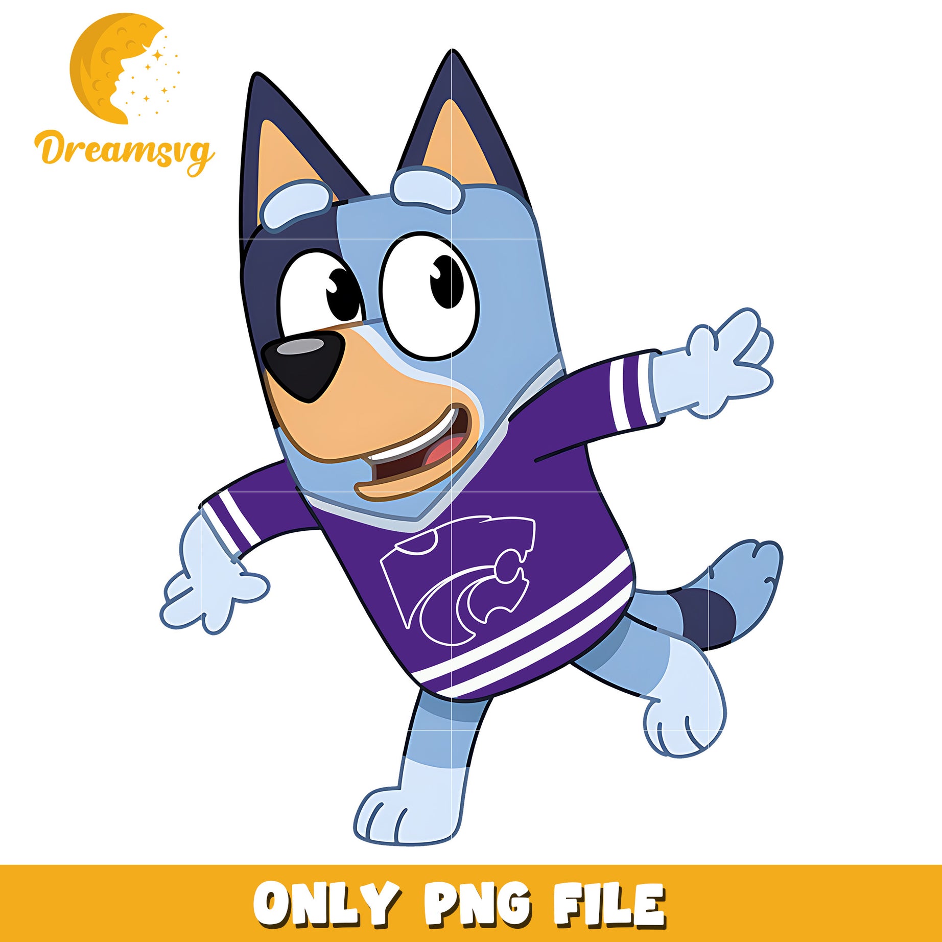 Bluey t-shirt logo ncaa png, Kansas State Wildcats png, ncaa png